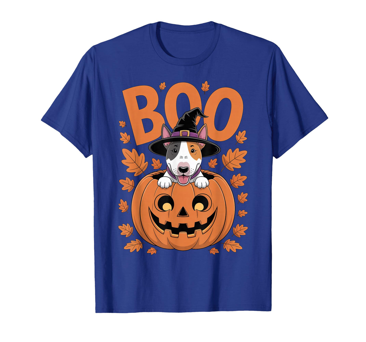 Bull Terrier Costume on Pumpkin Halloween Bull Terrier T-Shirt