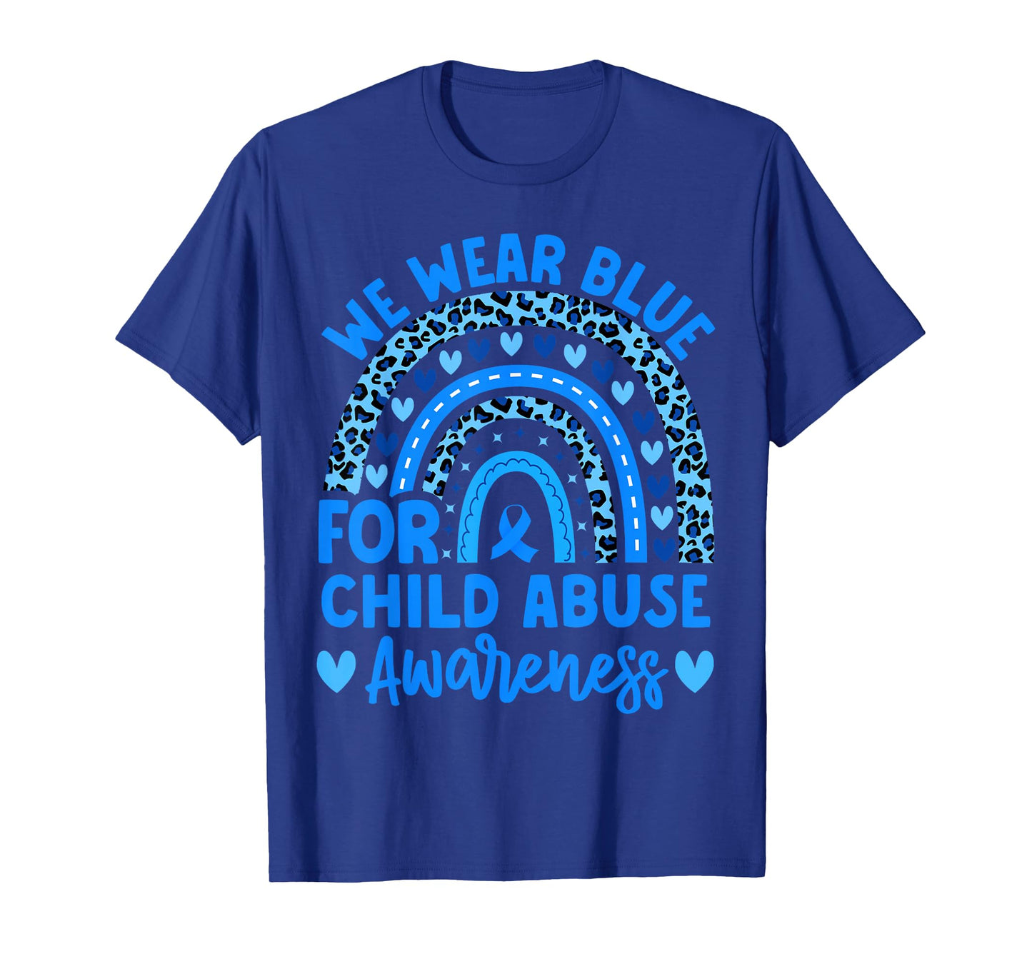 We Wear Blue Child Abuse Prevention child abuse awareness T-Shirt