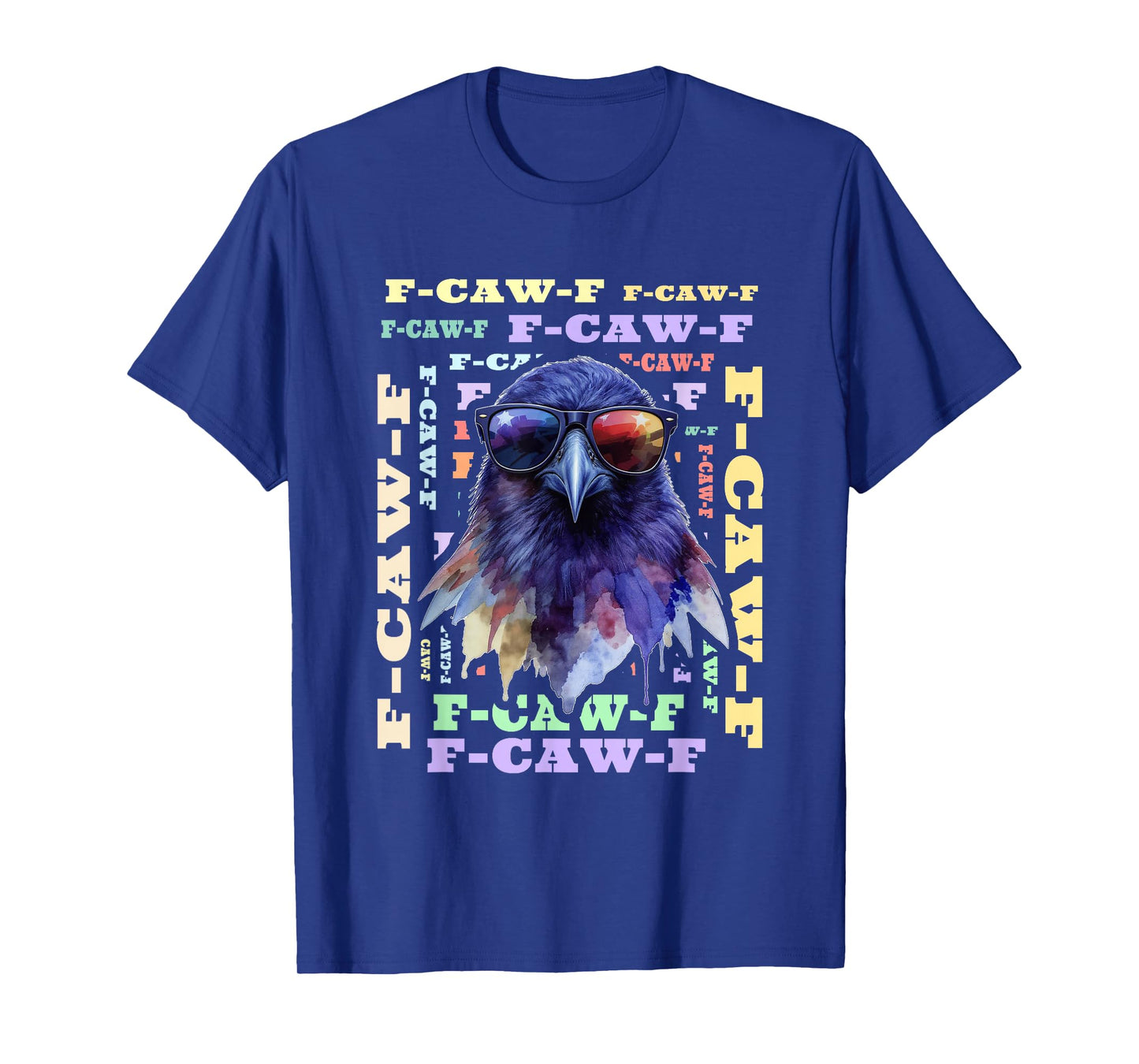 F-Caw-F Funny Retro Crow Raven Meme Men Women T-Shirt