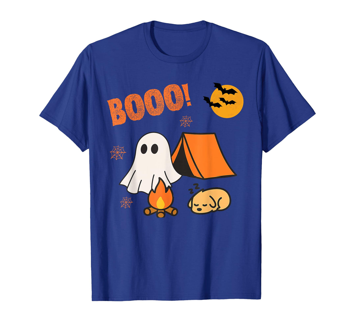 Vintage Halloween Skeleton Camping Funny Spooky Costume T-Shirt