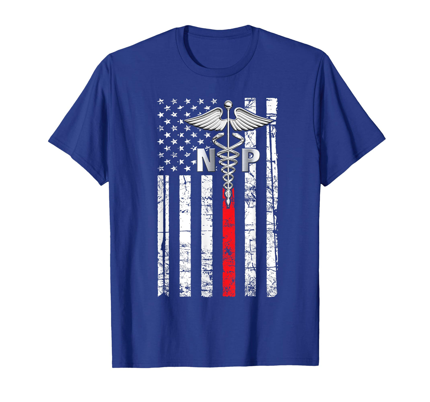 Nurse 365 NP Nurse Practitioner US Flag T-Shirt