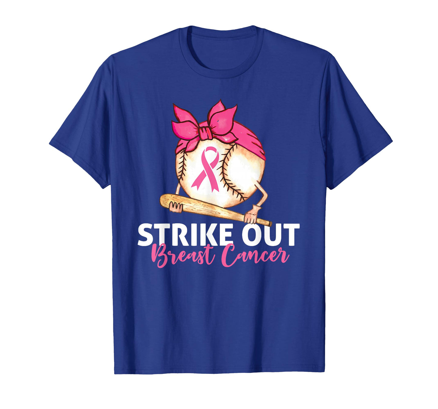 Strike Out Breast Cancer Awareness Baseball Softball Fighter T-Shirt