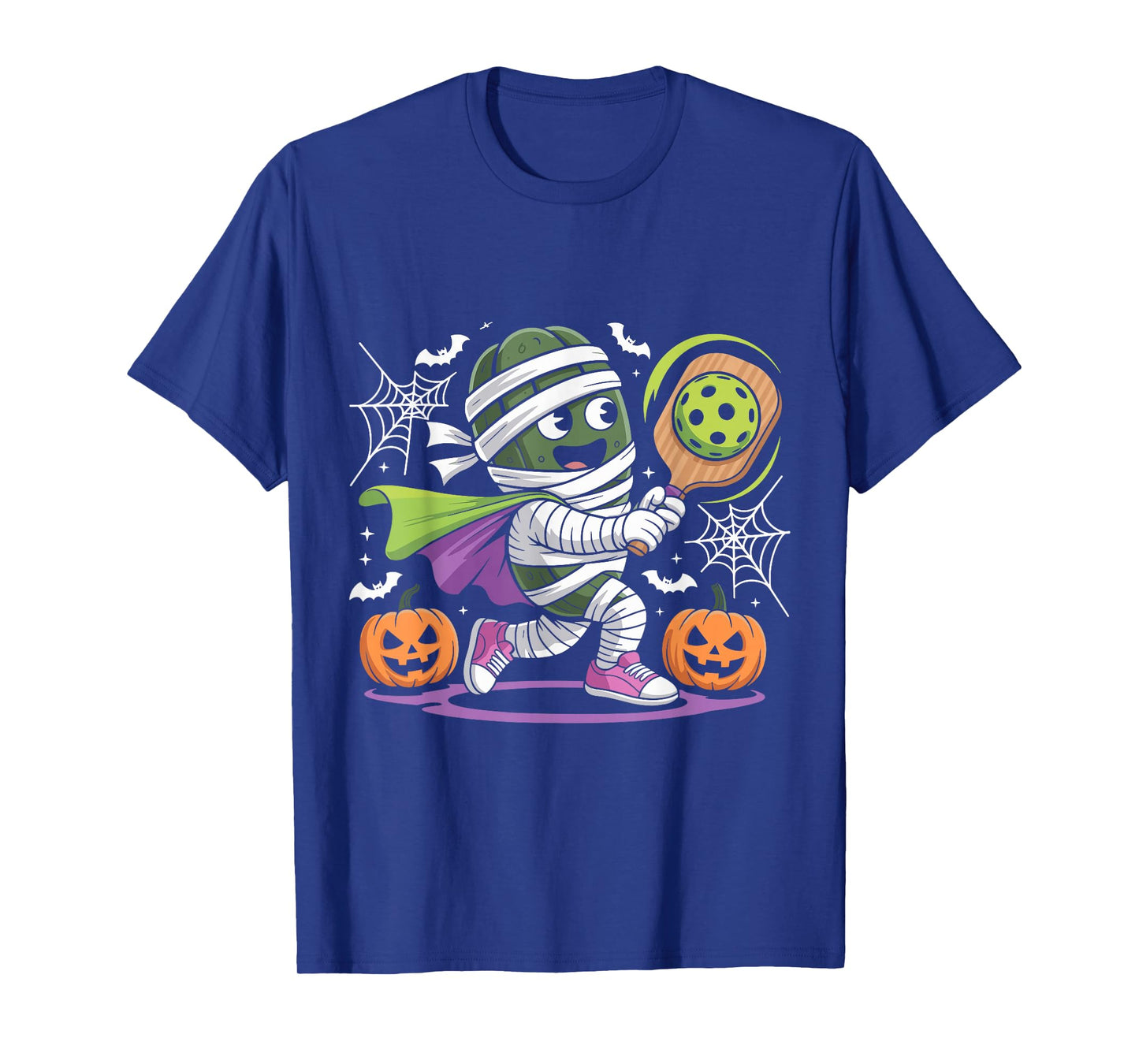 Funny Halloween Pickleball Mummy Costume Design T-Shirt
