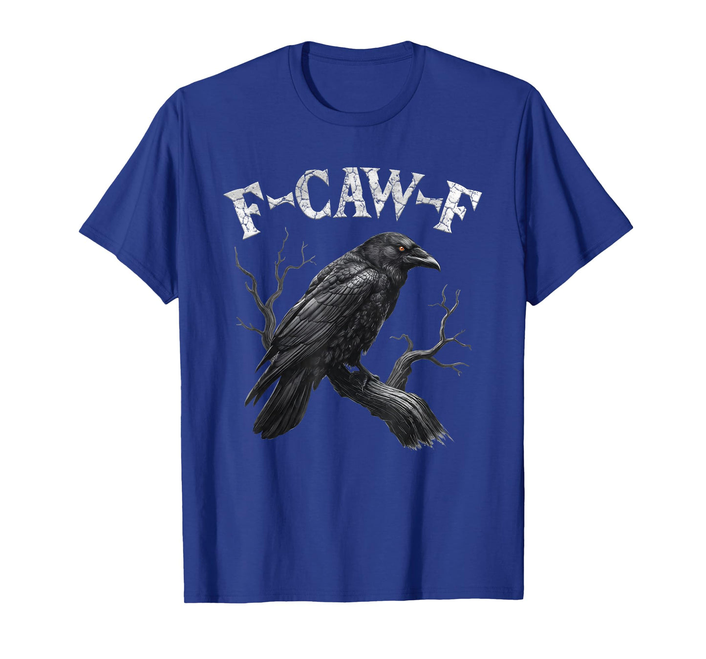 Black Crow, F-Caw-F Funny Black Bird Moon Gothic Adult Humor T-Shirt