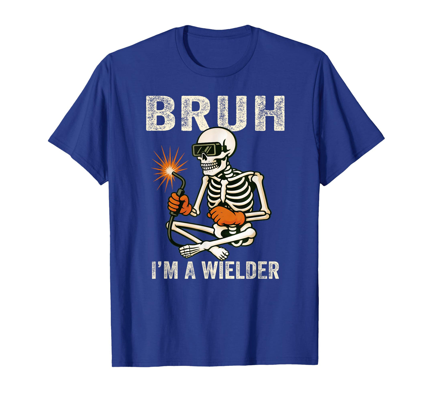Skeleton Bruh I'm A Wielder Costume Funny Halloween T-Shirt