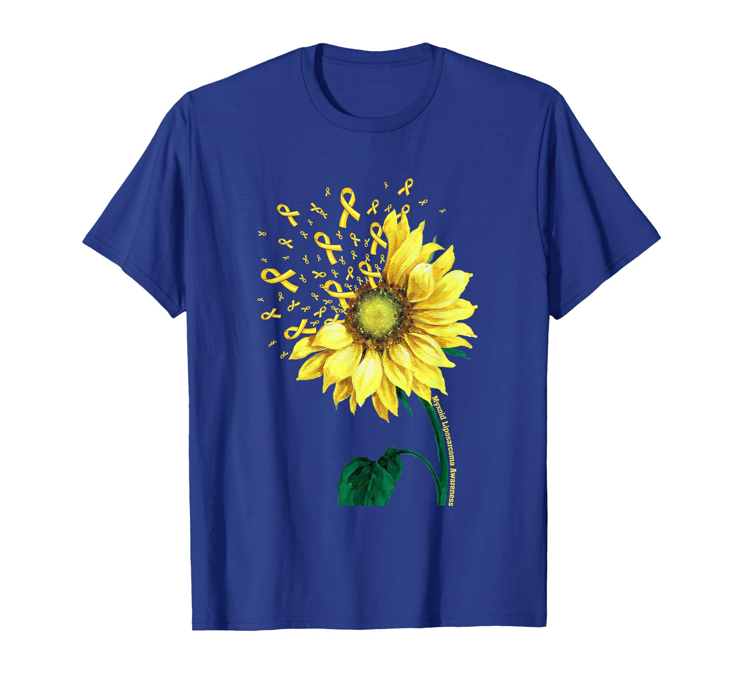 MYXOID LIPOSARCOMA AWARENESS Sunflower Yellow Ribbon T-Shirt