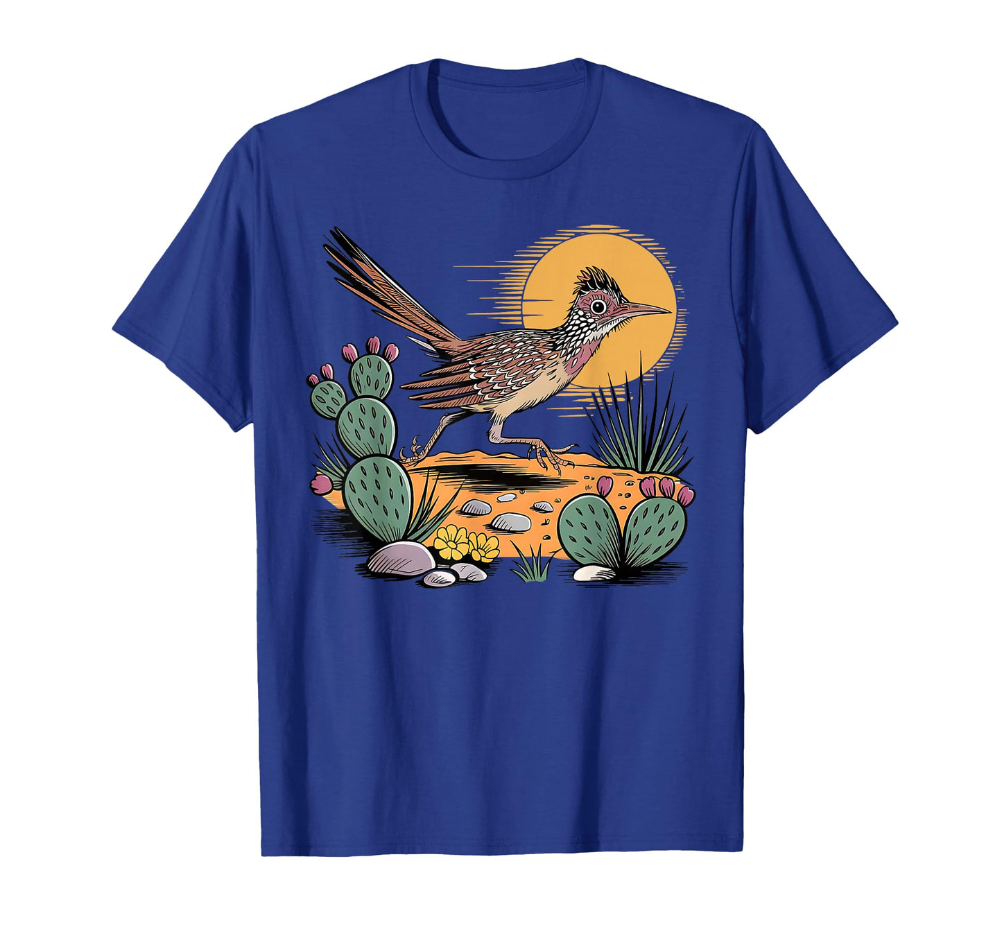 Desert Roadrunner Bird Cactus Botanical Nature Southwestern T-Shirt