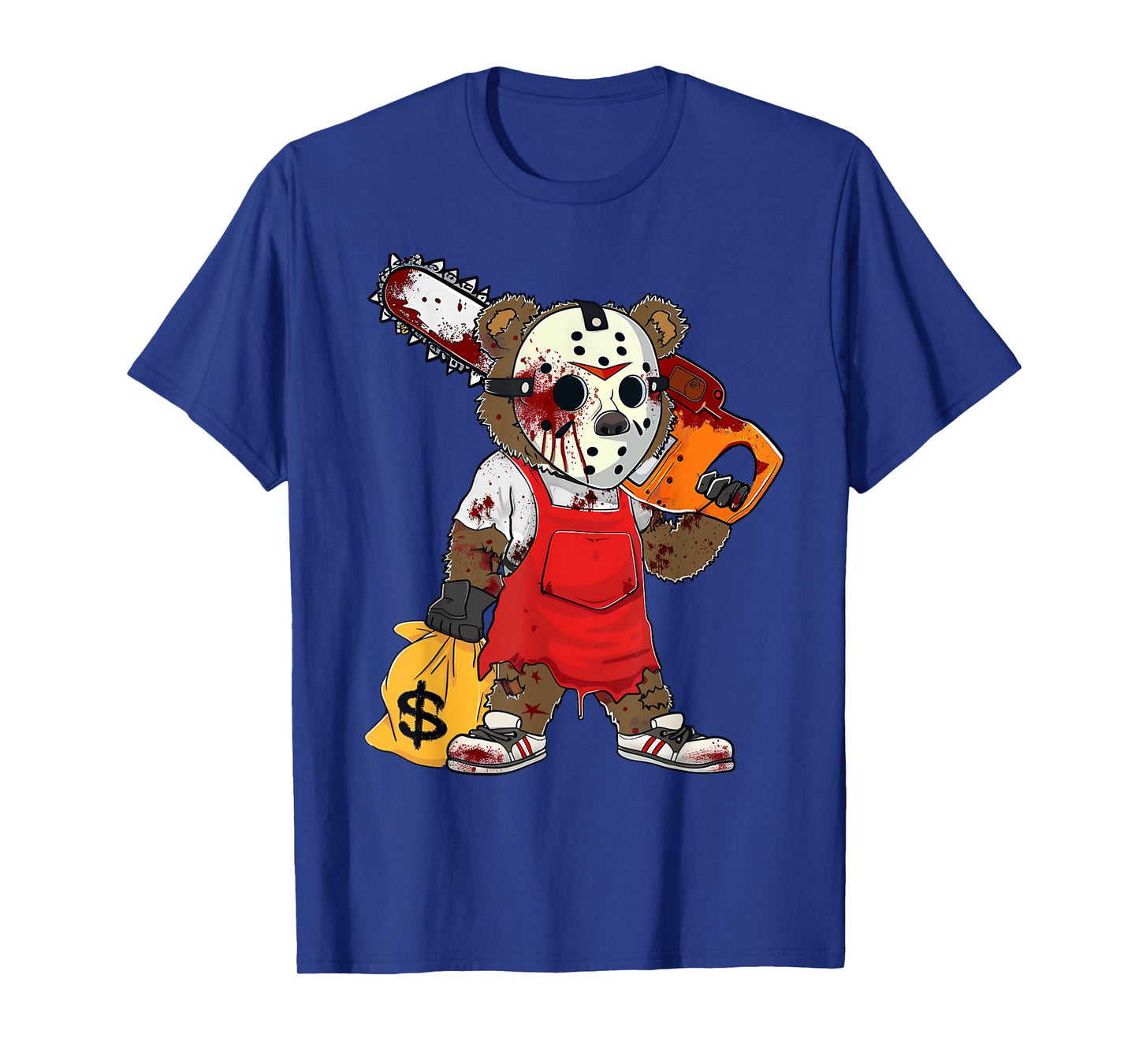 Scary Halloween Costume Hip Hop Lover Teddy Bear Horror T-Shirt