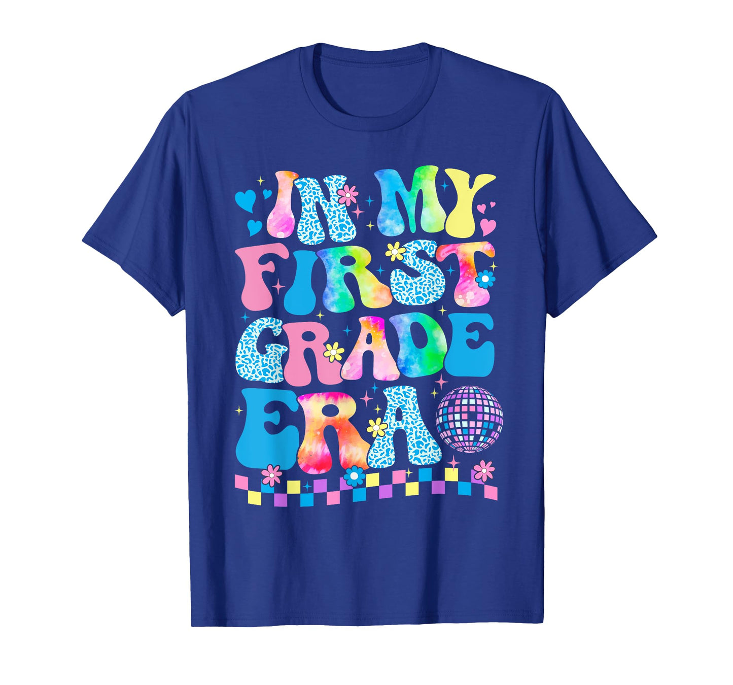 In My First Grade Era Groovy Back To School Teachers Kids T-Shirt