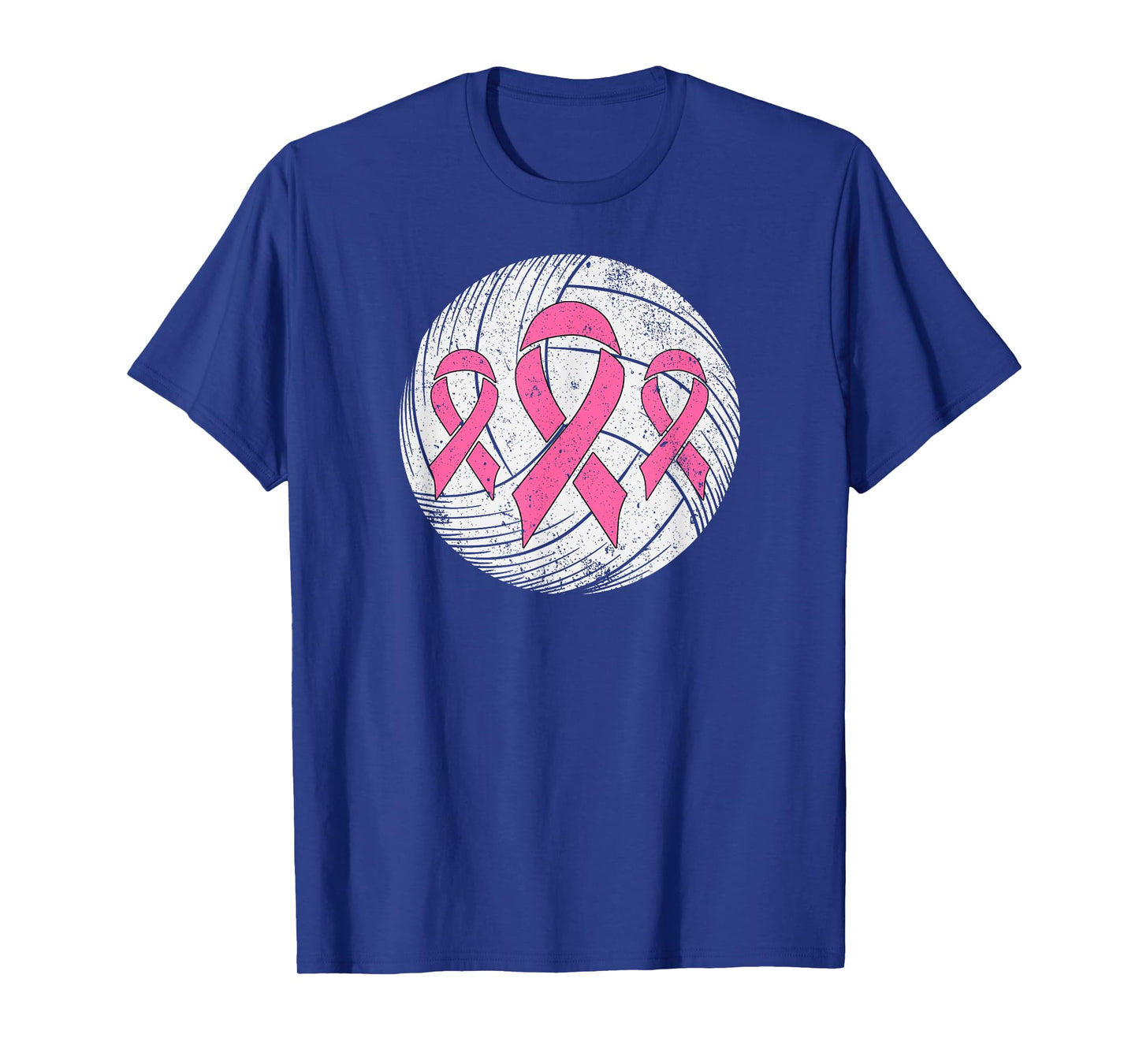 Volleyball Player Pink Ribbon Breast Cancer Awareness T-Shirt