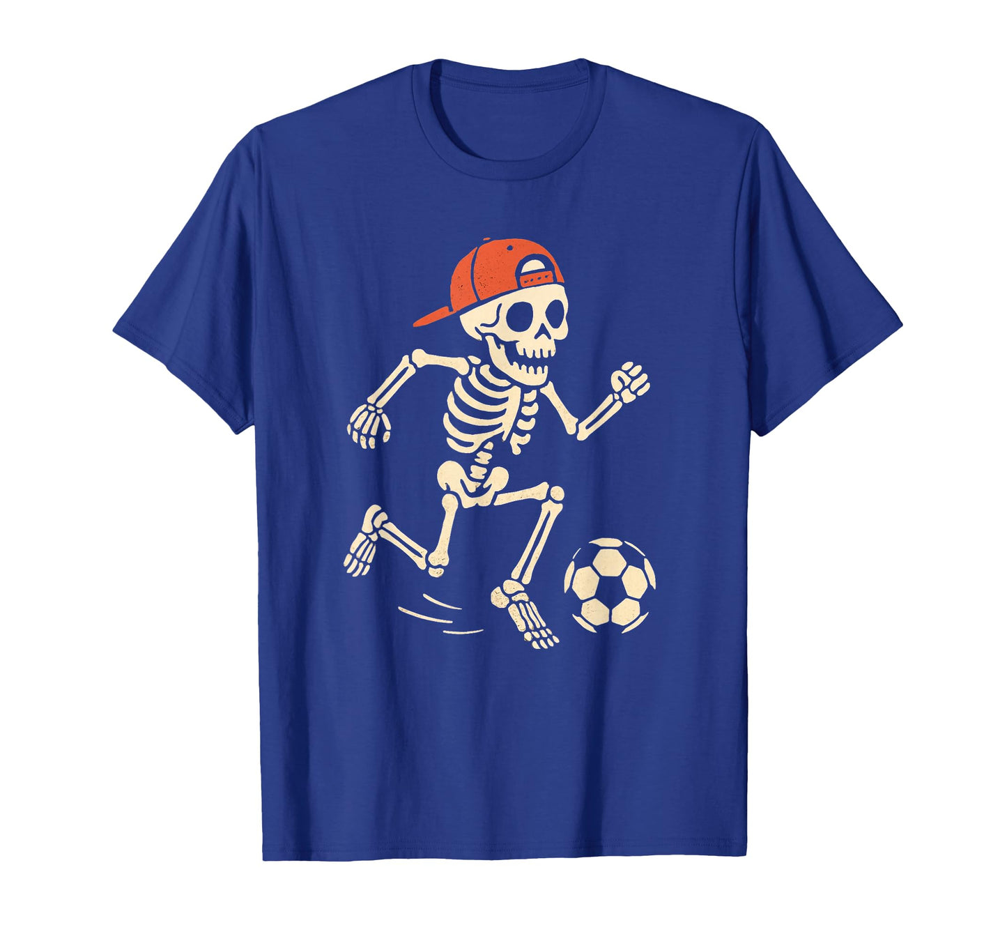 Skeleton Soccer Player Funny Halloween Soccer Lovers Kids T-Shirt