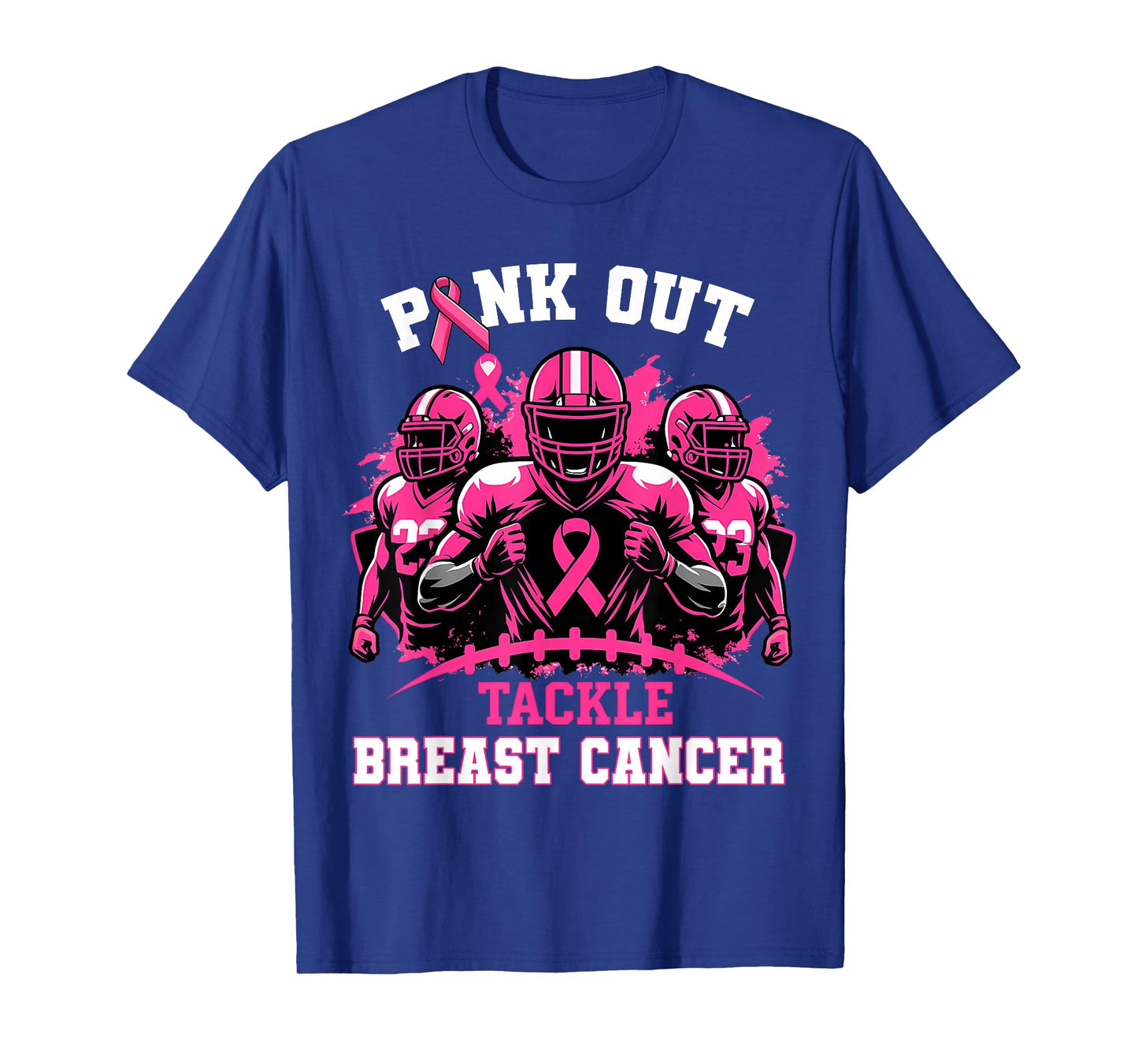 Tackle Breast Cancer Awareness American Football Mom Dad T-Shirt