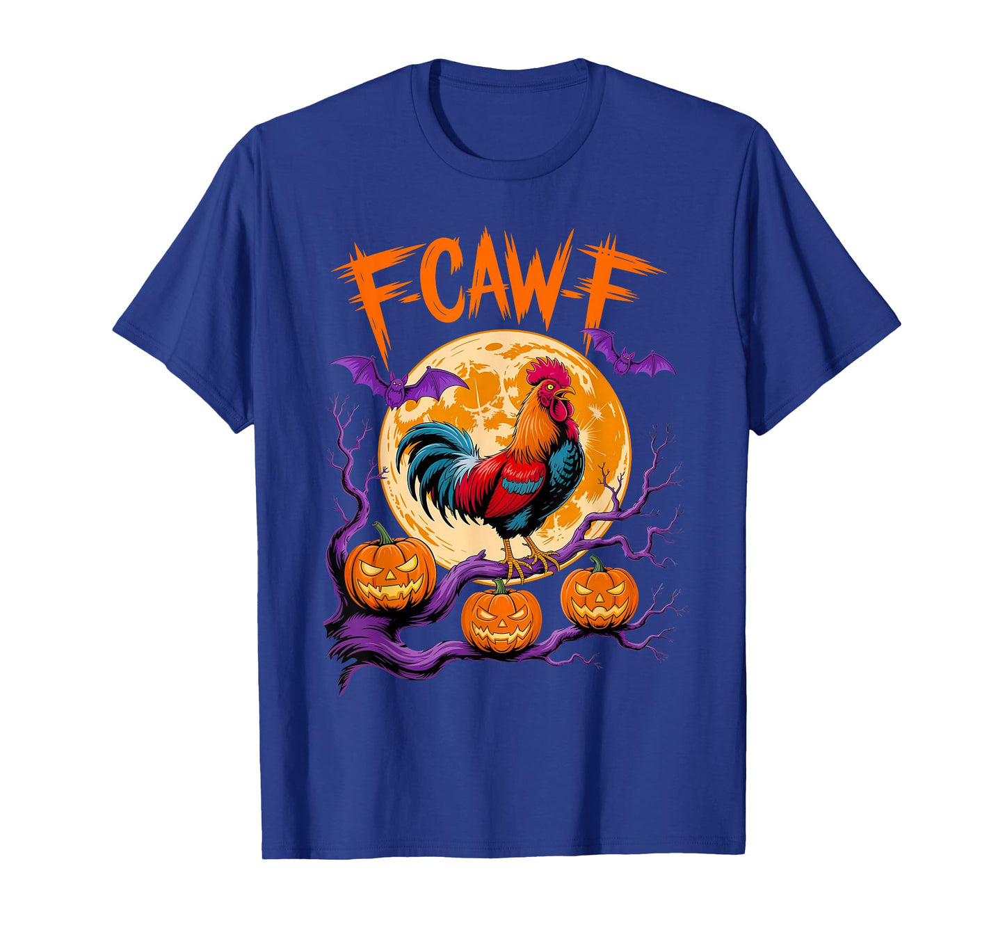 Funny F-Caw-F Chicken Halloween Spooky Chicken F-Caw-F Meme T-Shirt