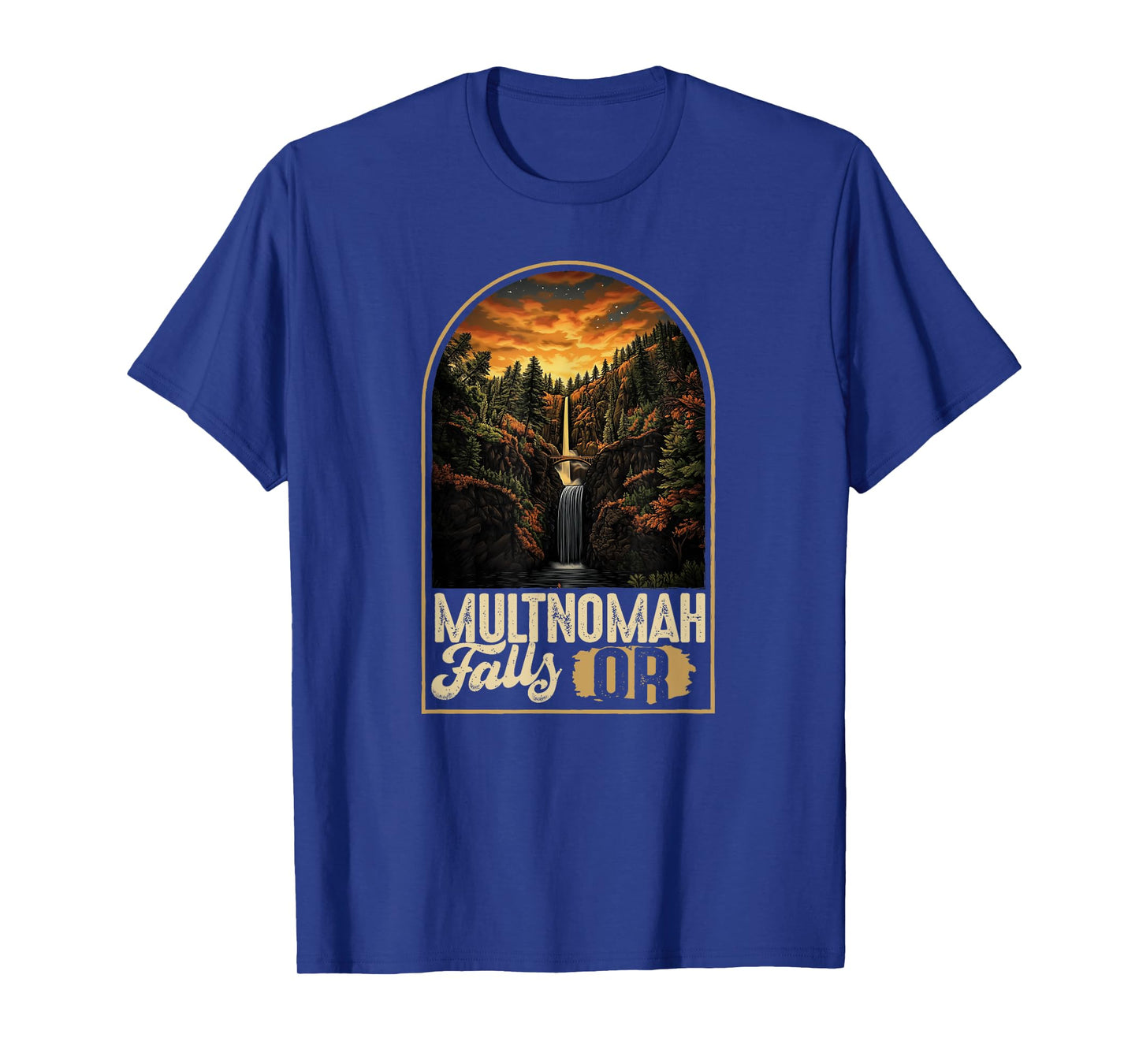 Classic Sunset Multnomah Falls Oregon T-Shirt