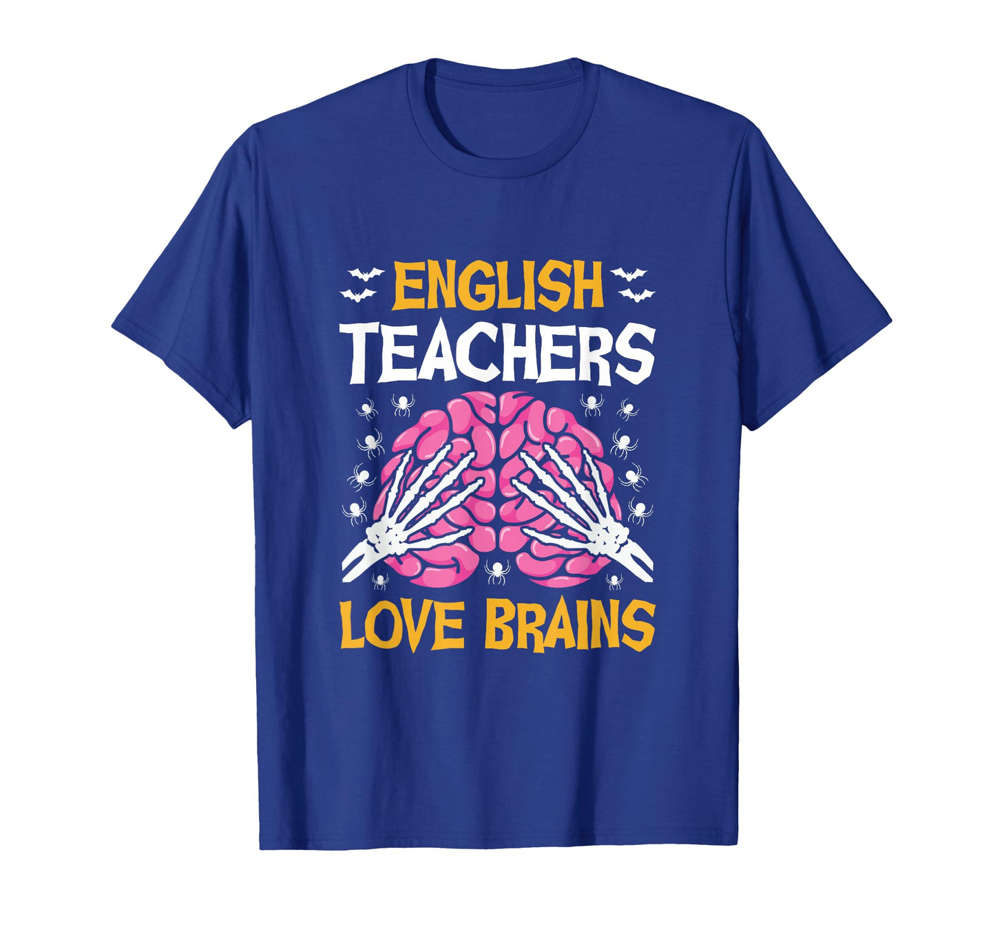 English Teacher Love Brains Funny Halloween School T-Shirt