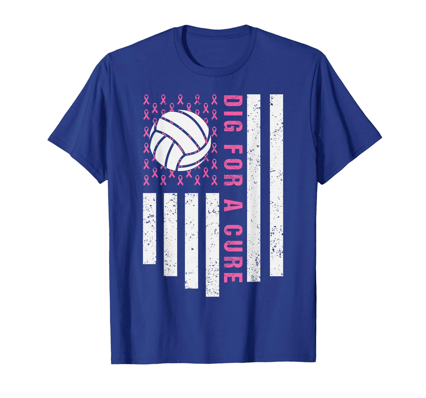 Dig For A Cure Breast Cancer Awareness Volleyball Pink Out T-Shirt