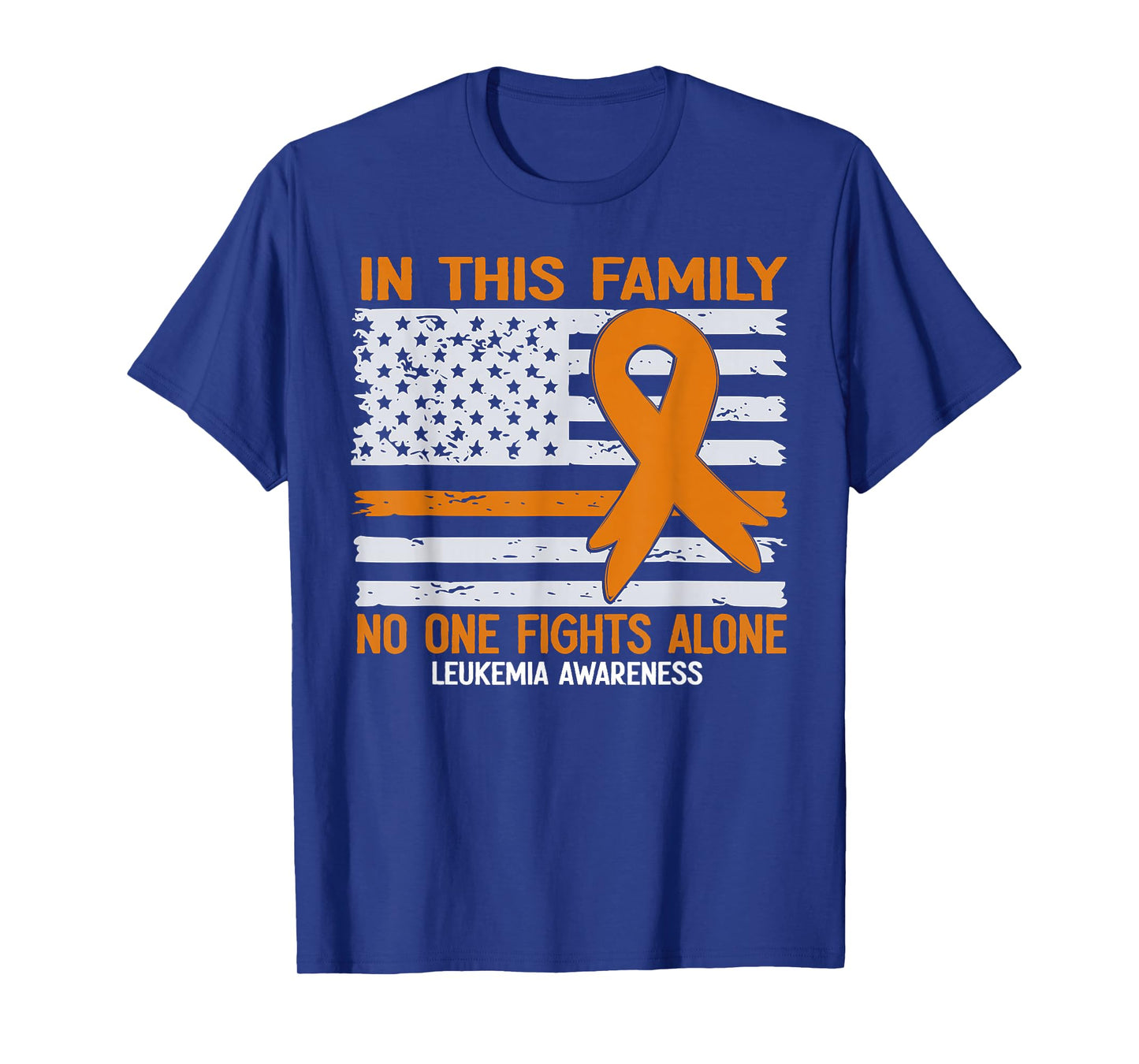 leukemia awareness products flag usa leukemia support T-Shirt