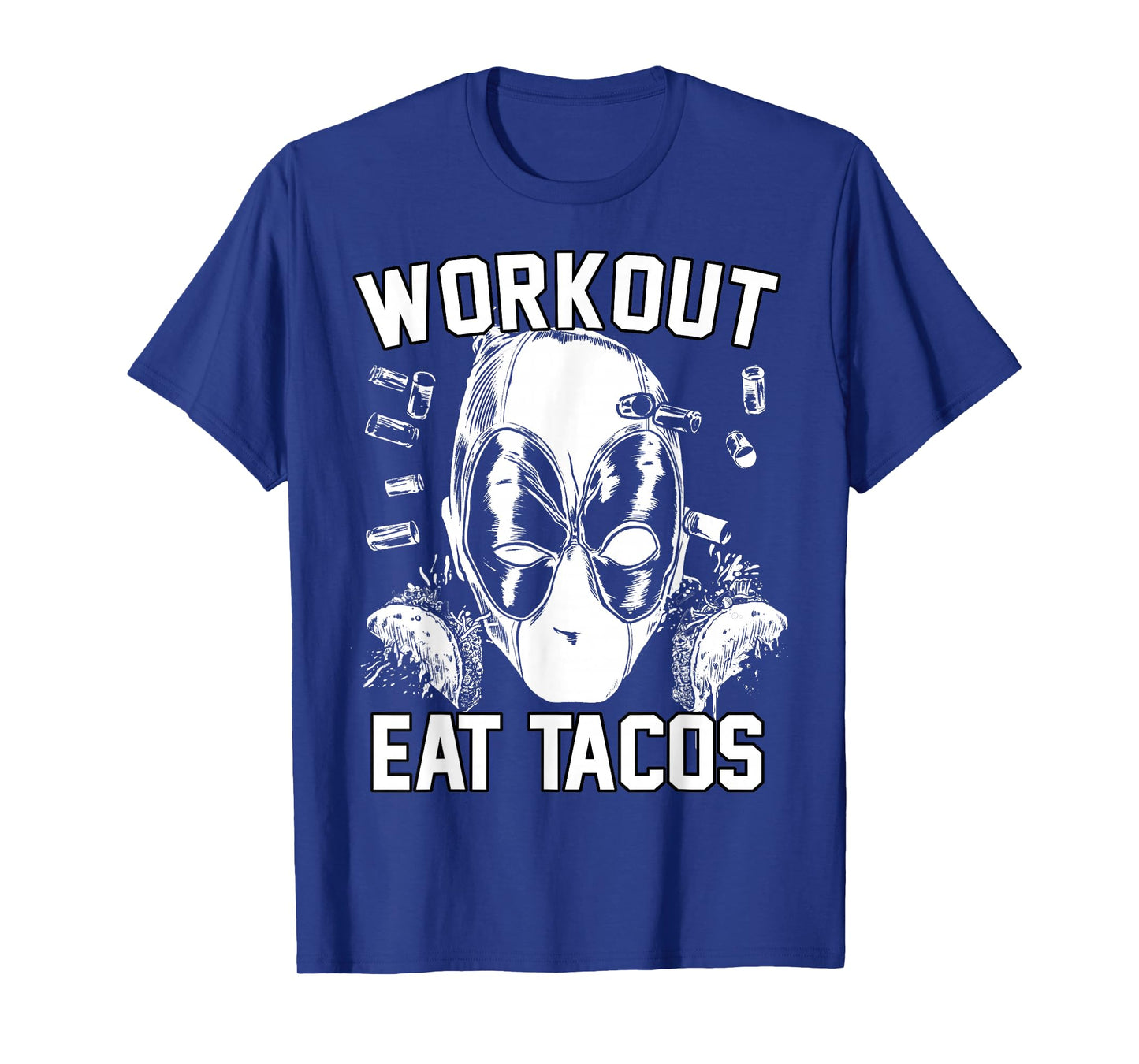 Marvel Deadpool Workout Eat Tacos T-Shirt