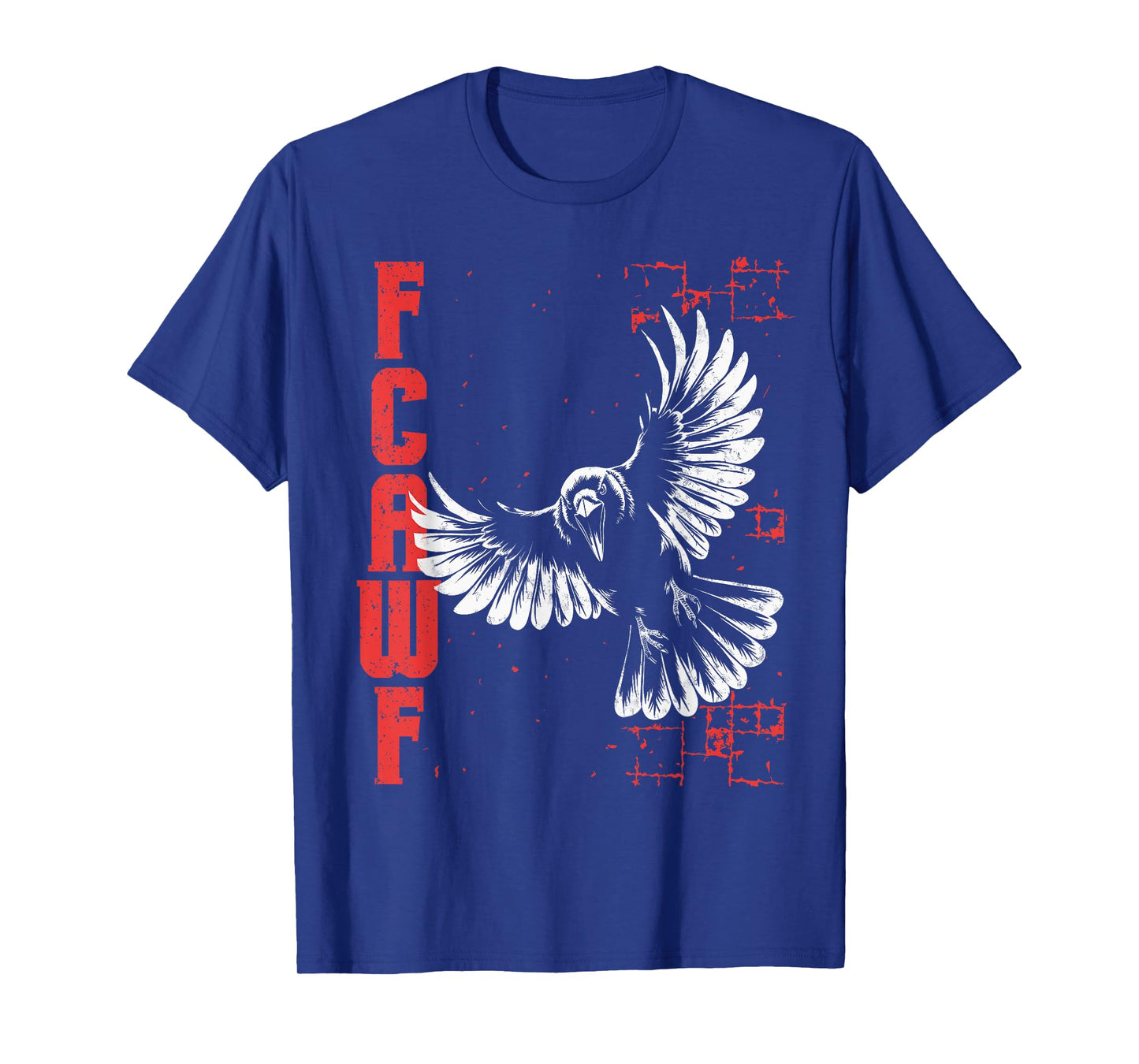 F-Caw-F Black Crow Pun Funny Bird Cawing Grunge T-Shirt
