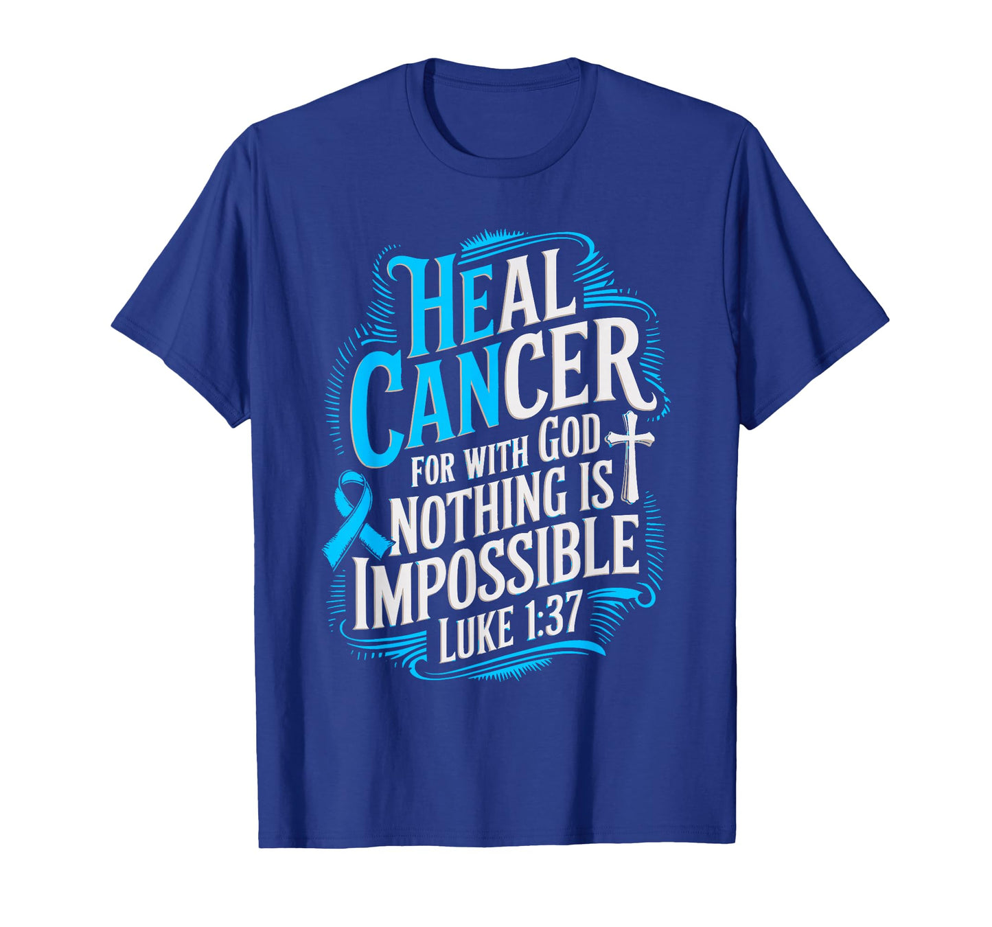 Heal Cancer Survivor Prostate Cancer Awareness T-Shirt