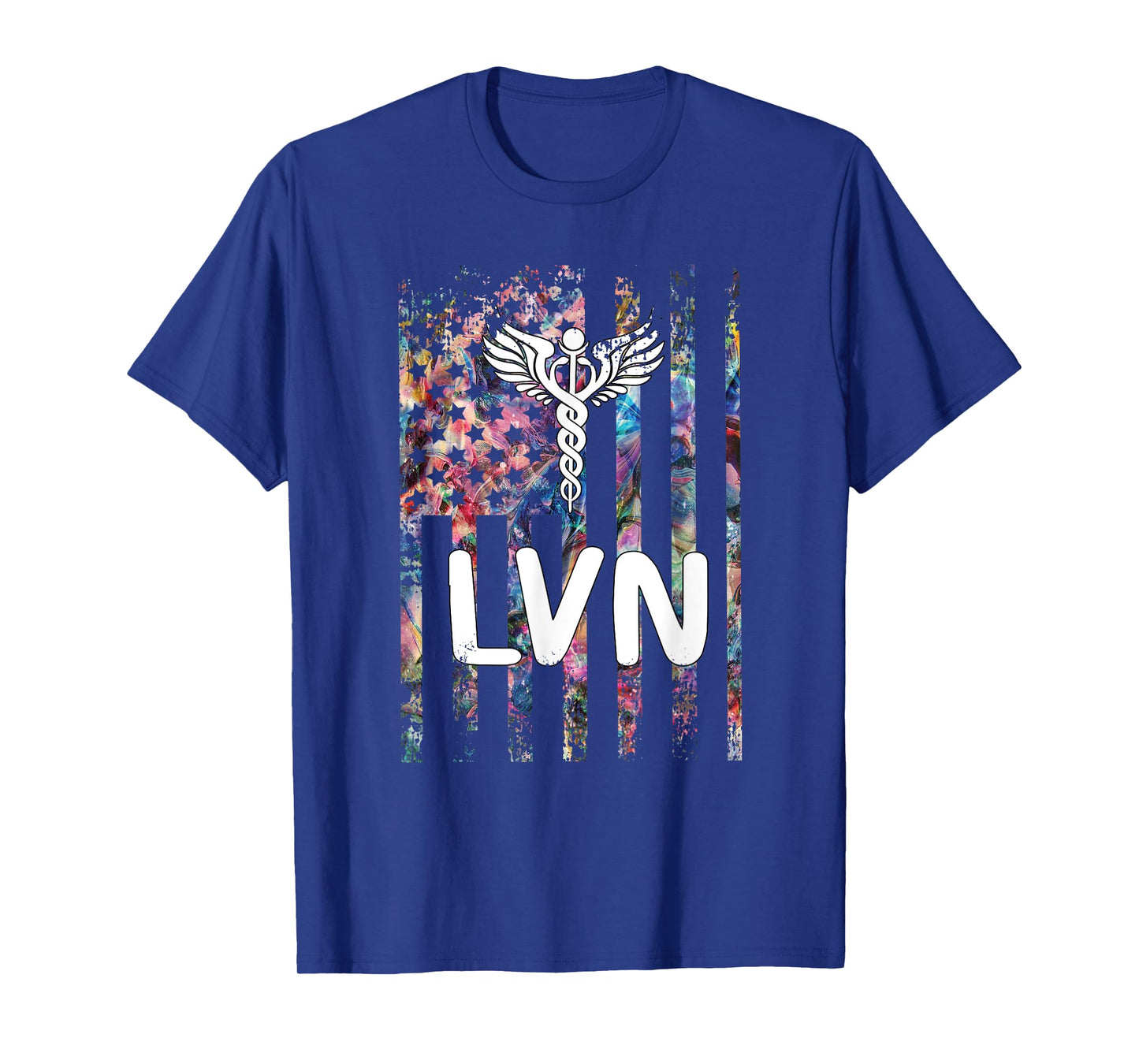 LVN US Flag Licensed Vocational Nurse LVN Nursing Student T-Shirt