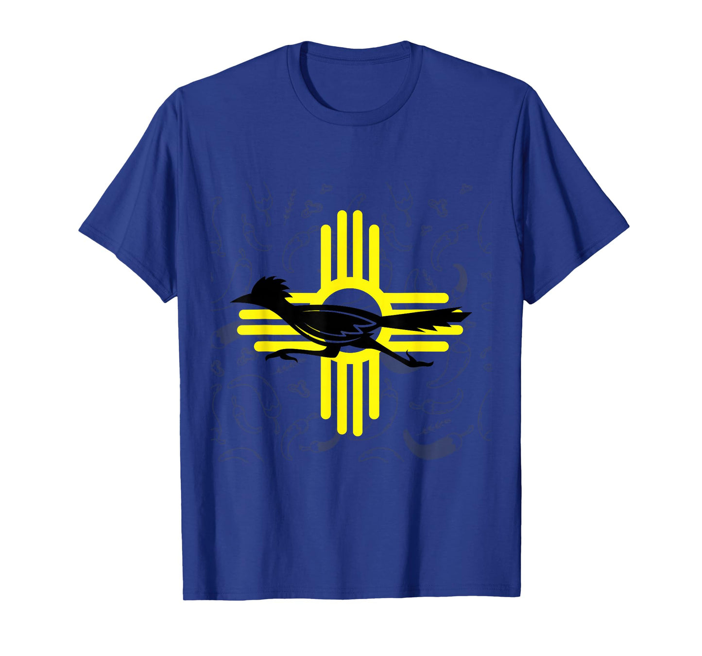 Southwestern New Mexico Spirit Road Runner Zia Chile Pepper T-Shirt