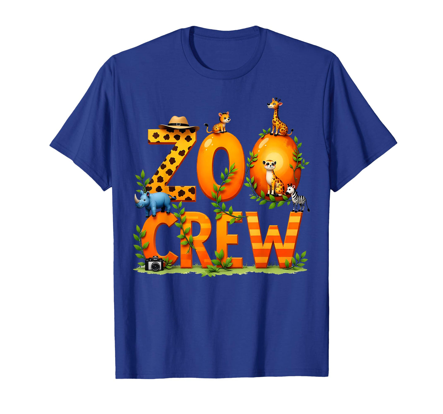 Safari Animals Jungle Lover Zoo Crew Zoo Keeper Kids T-Shirt