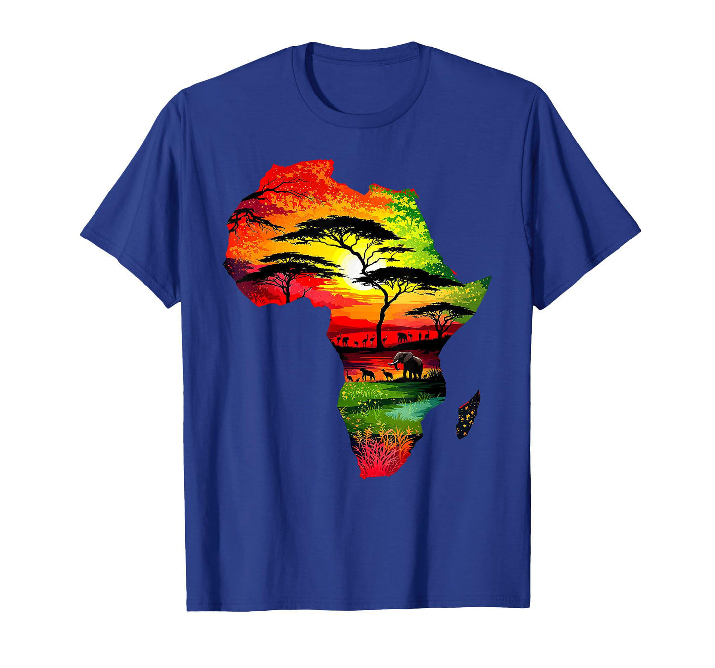 Africa Majestic Safari Animals In Sizzling Continent T-Shirt
