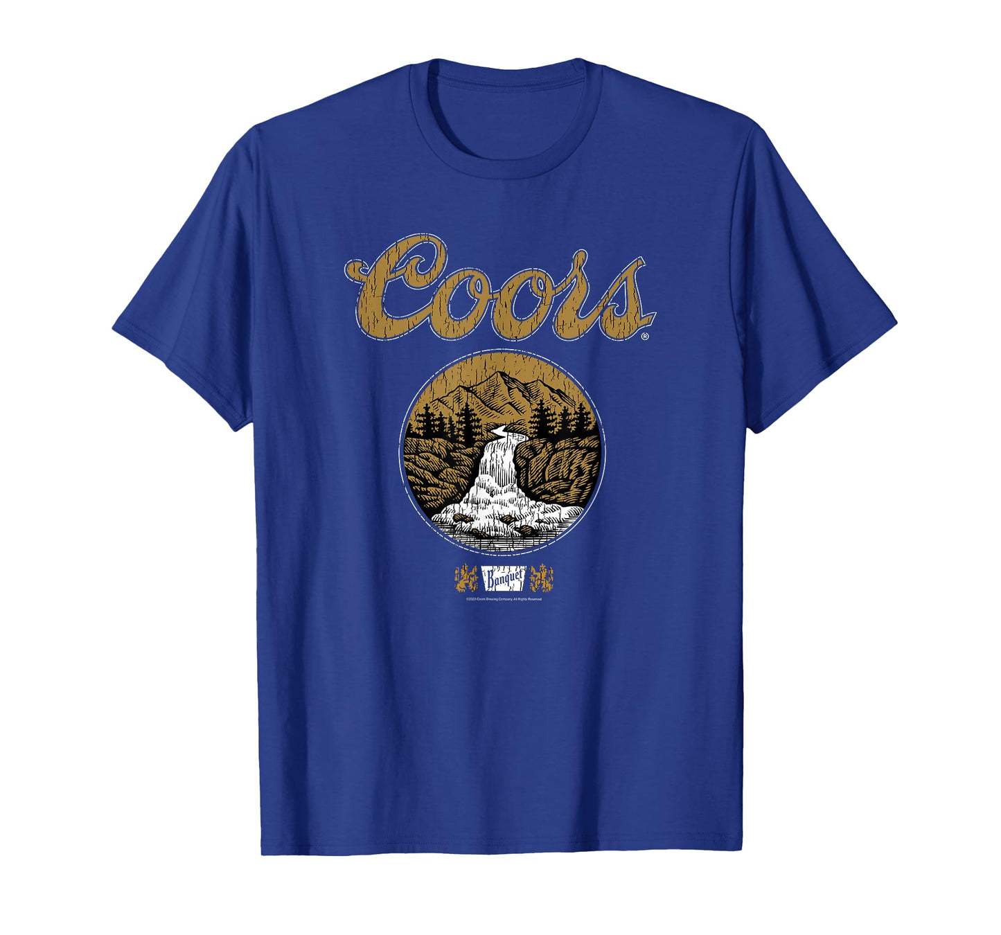 Coors Classic Circle Waterfall Design Centered T-Shirt