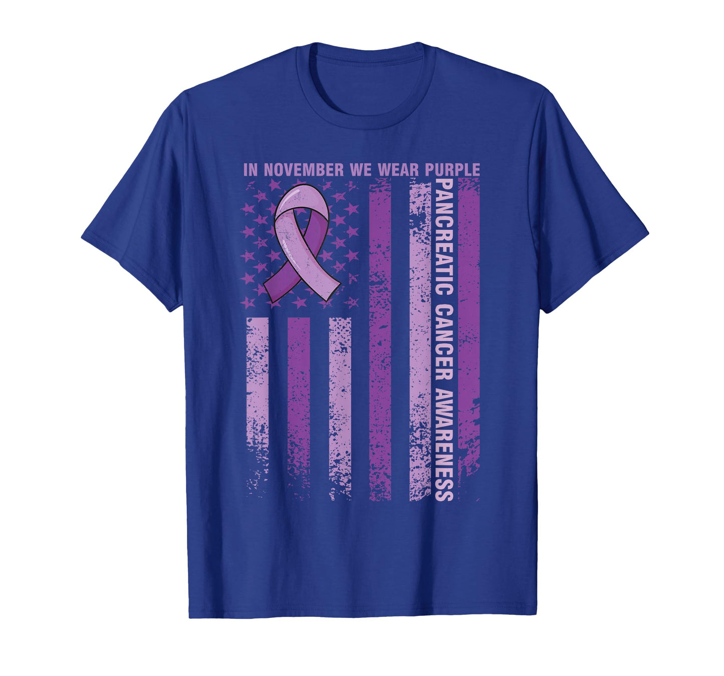 Pancreatic Cancer Awareness In November We Wear Purple T-Shirt