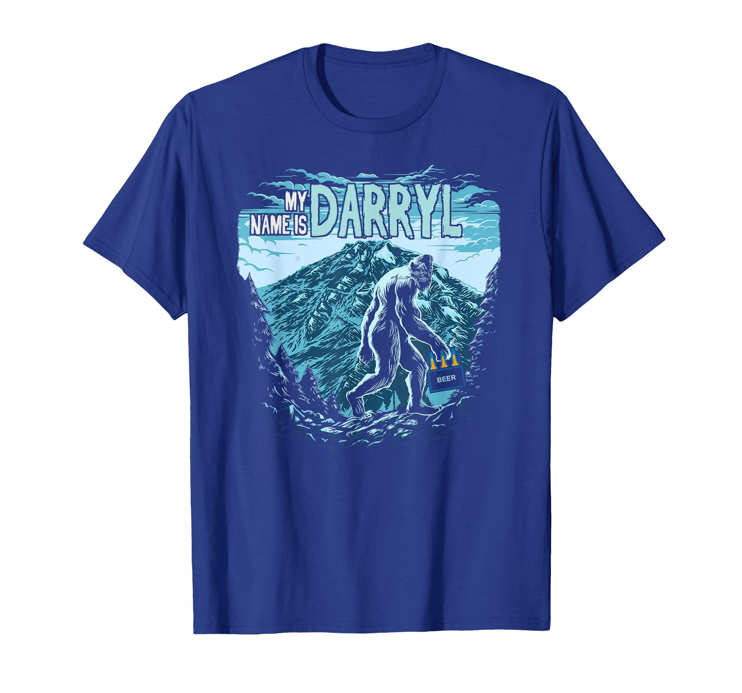 My Name is Darryl - Funny Vintage Bigfoot - Darryl Bigfoot T-Shirt