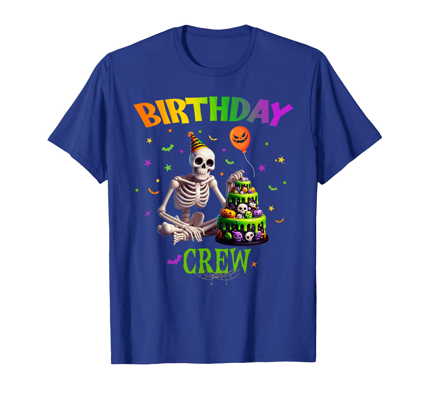 Halloween Skeleton Birthday Boy Party Spooly Girls Bday T-Shirt