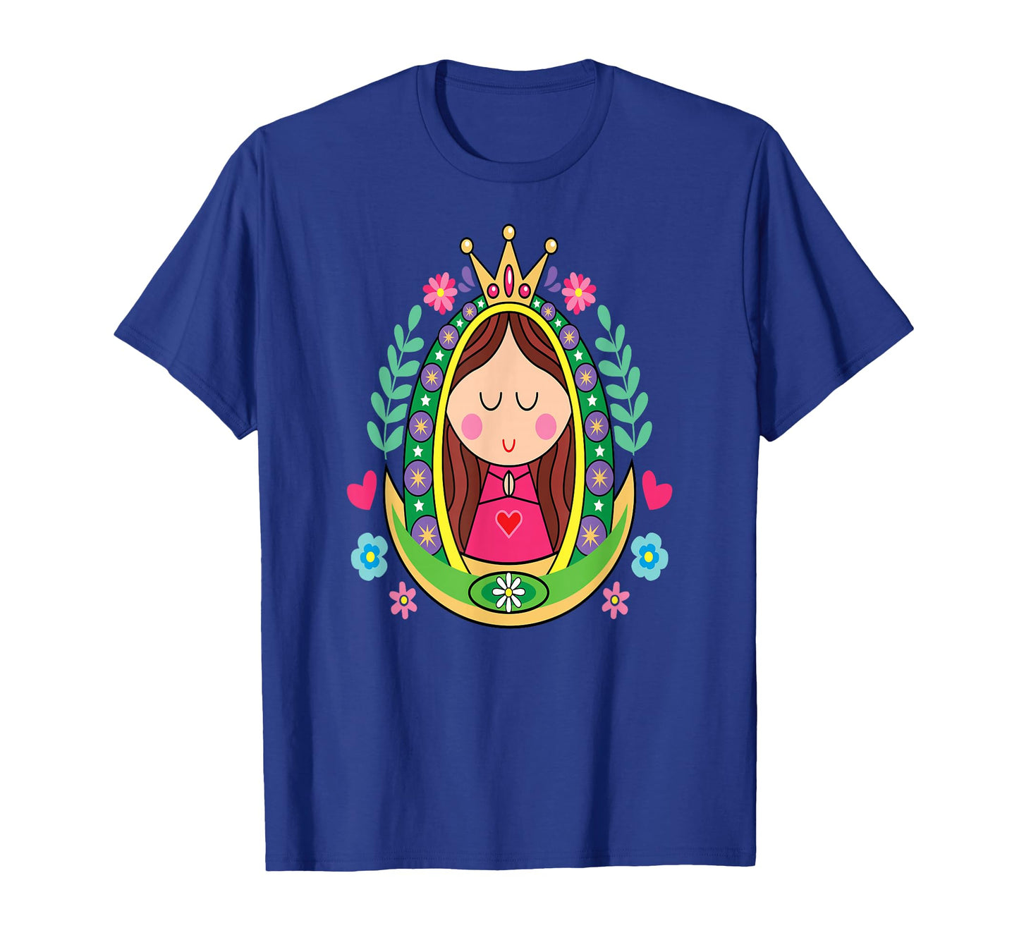 Virgen de Guadalupe Cartoon Our Lady of Guadalupe T-Shirt