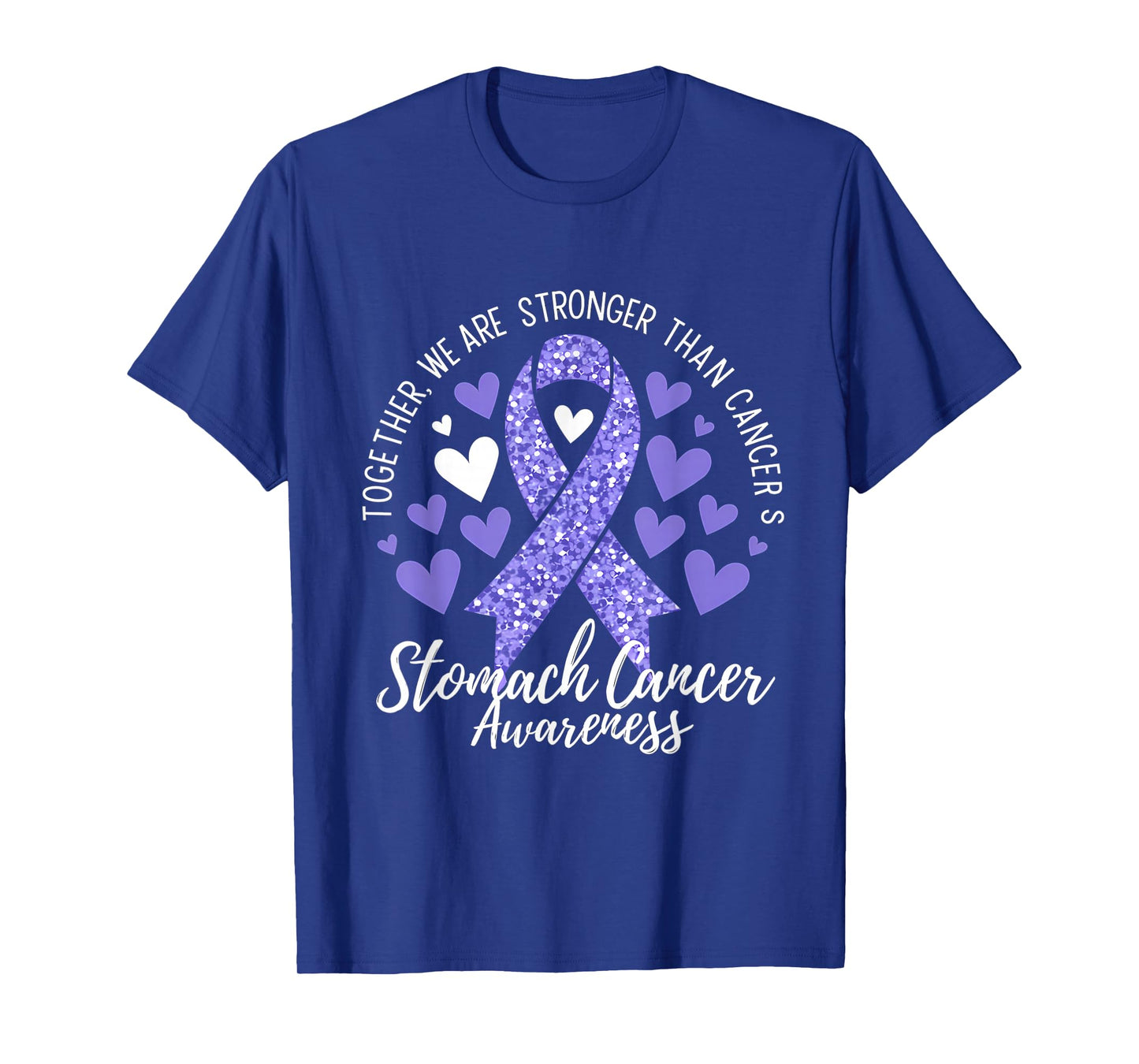 Stomach Awareness Periwinkle Ribbon Stronger Than Cancer T-Shirt