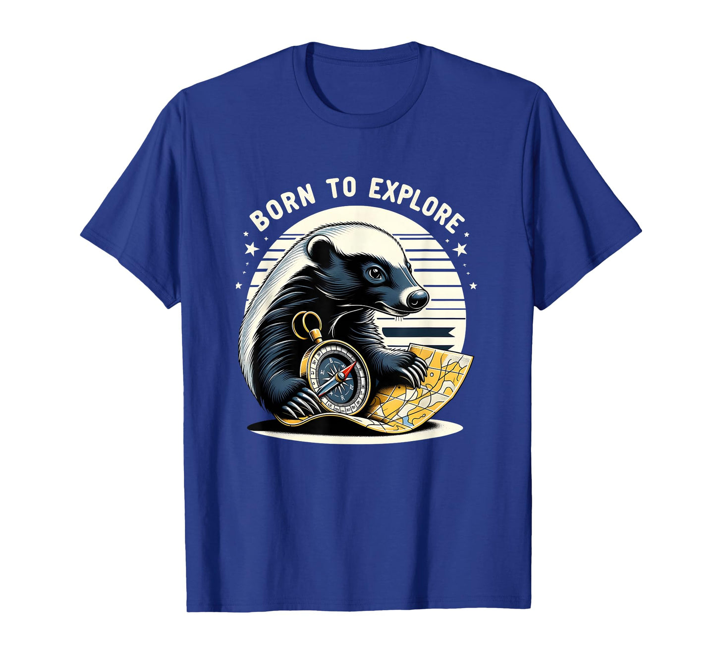 Born To Explore Honey Badger Adventurer T-Shirt