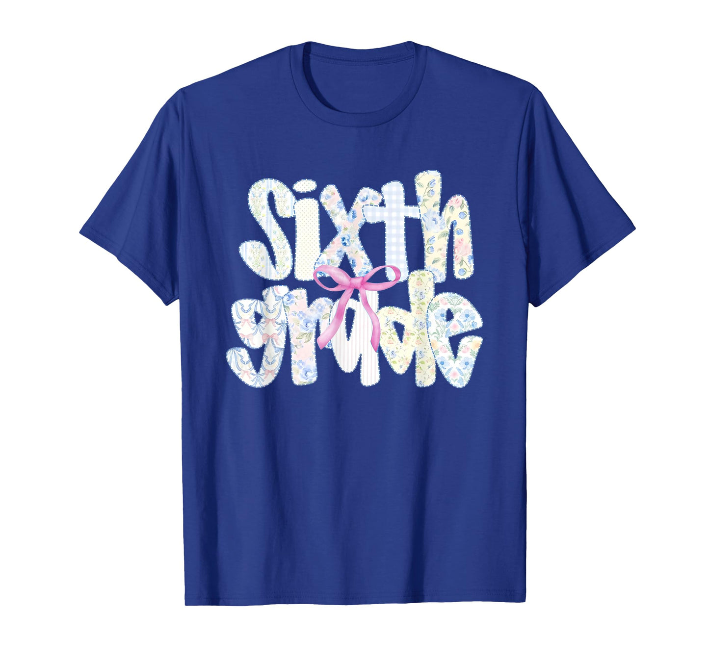 Women Sixth Grade Teacher Coquette Bow First Day Of School T-Shirt