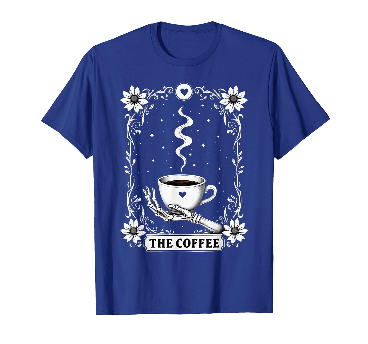 Tarot Card Skeleton The Coffee Halloween T-Shirt