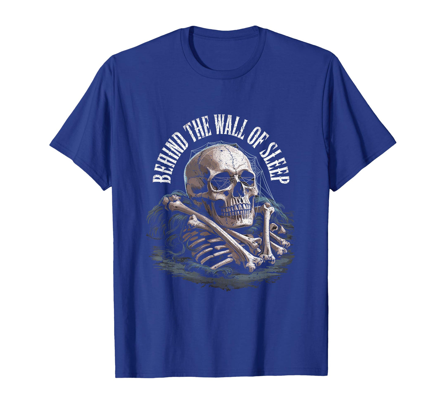 Behind The Wall of Sleep Skeleton Skull Art T-Shirt