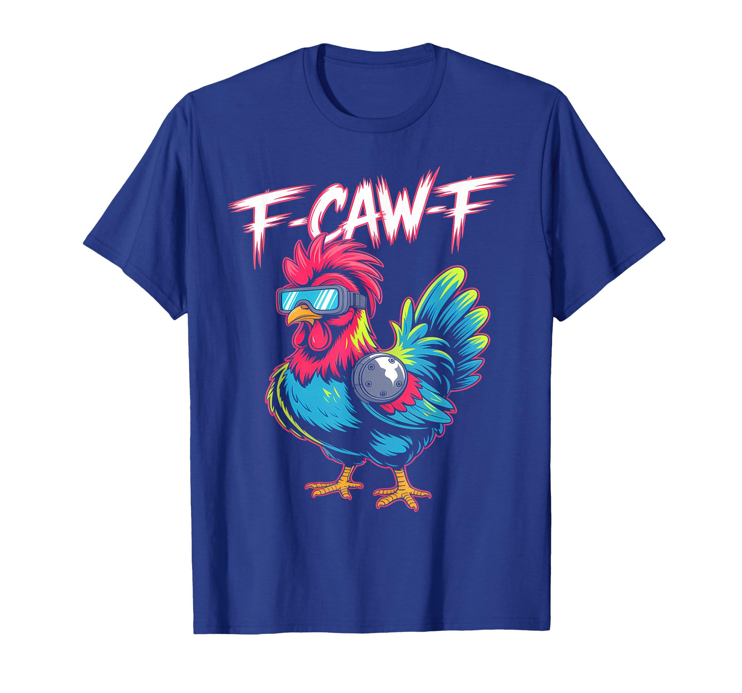 F-Caw-F Cool Rooster Sunglasses Vibe T-Shirt