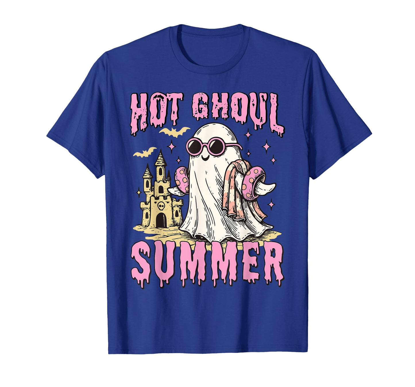Summerween Hot Ghoul Summer Funny Cute Ghost Pool Halloween T-Shirt