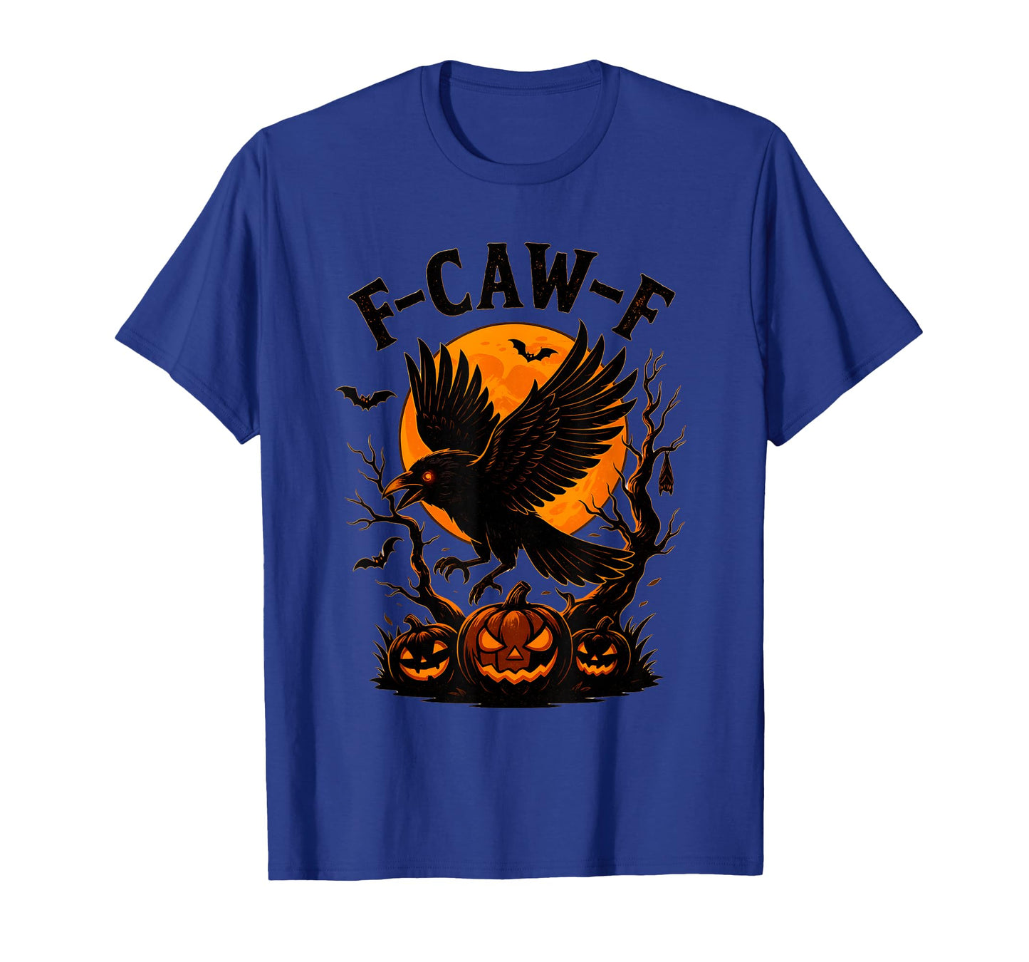 Halloween F Caw F Black Crow Spooky Gothic Bird Raven T-Shirt