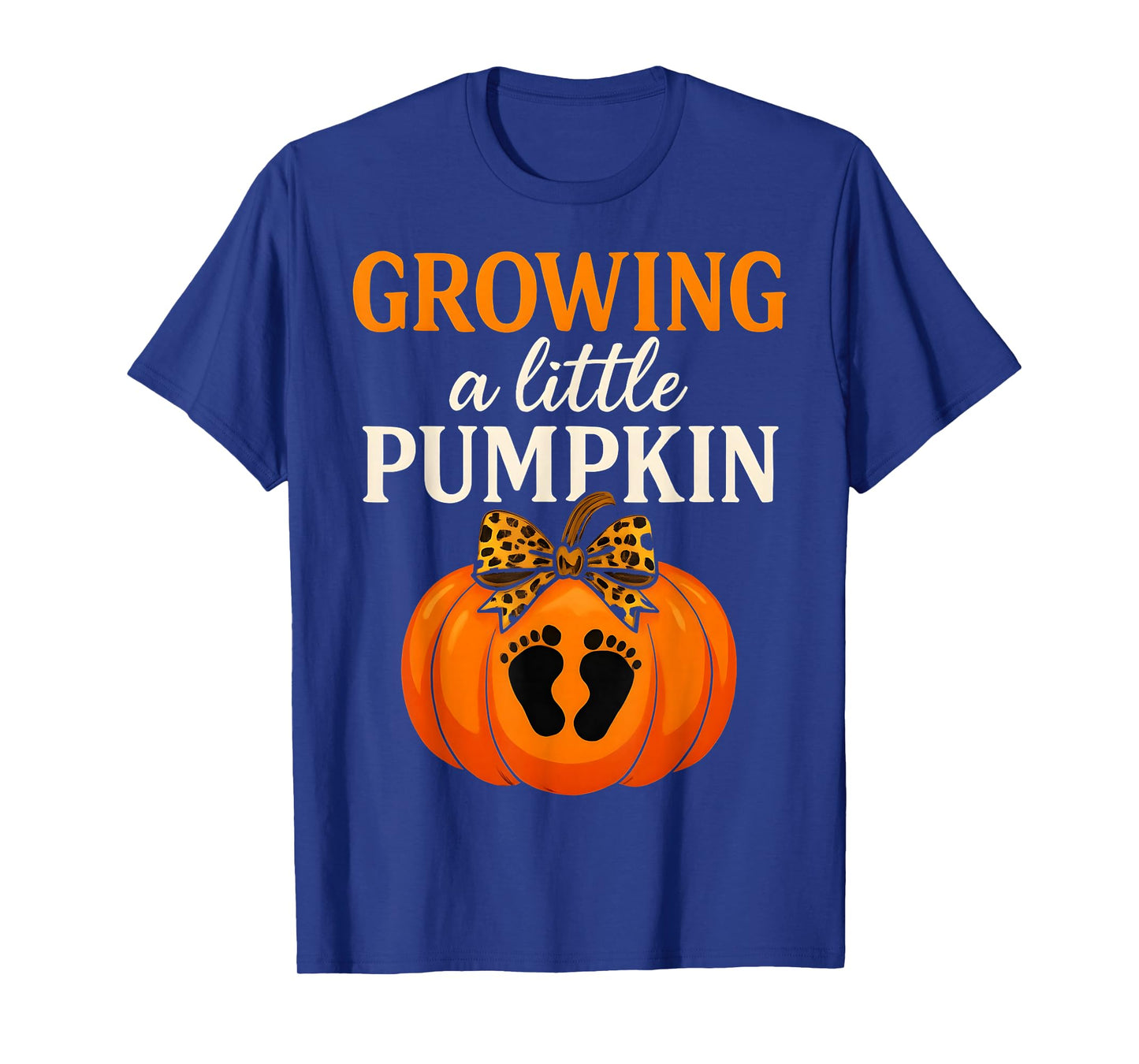 Growing A Little Pumpkin Thanksgiving Pregnancy Happy Fall T-Shirt