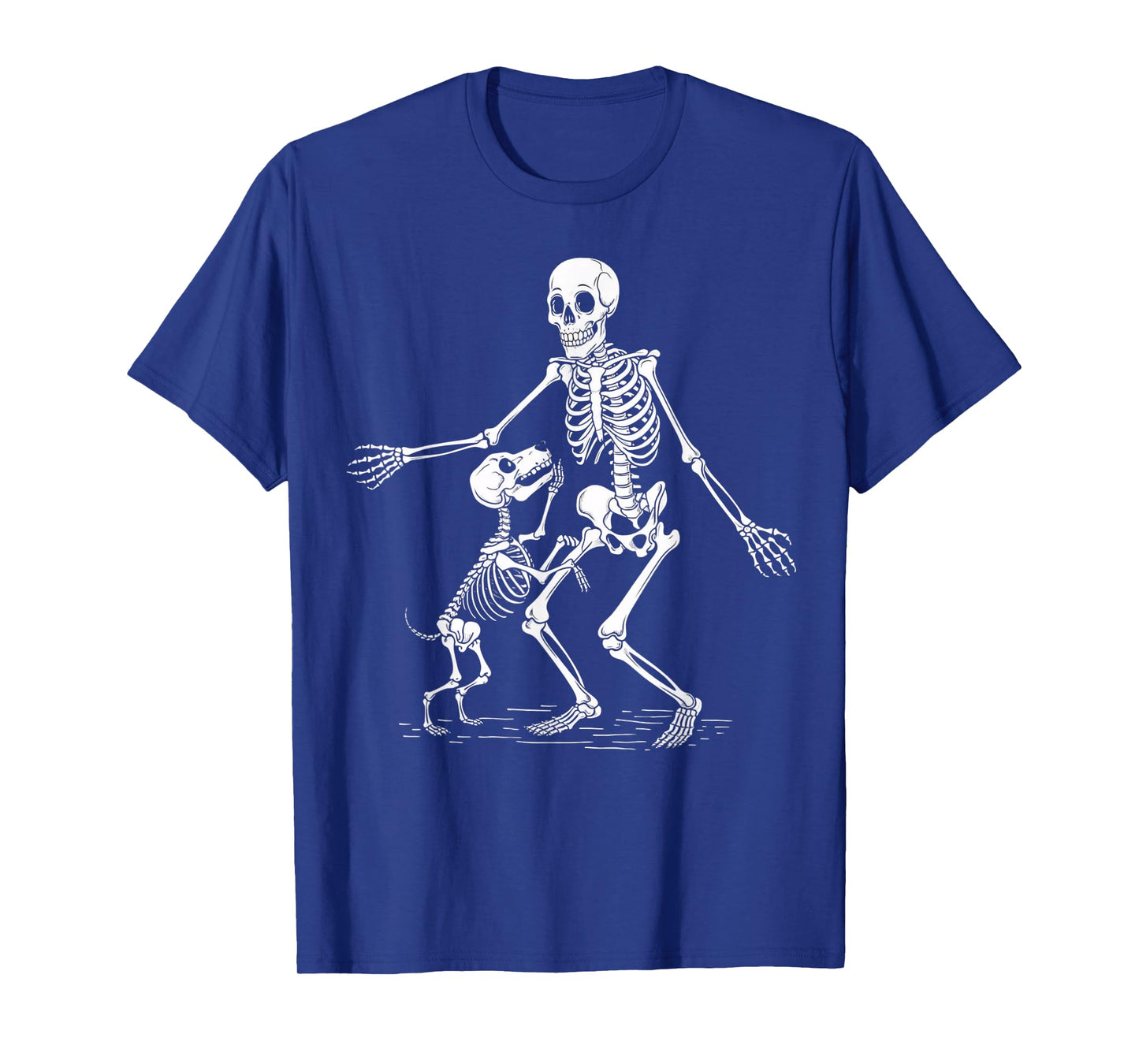 Halloween Dog Funny Skeleton Chasing Dog for Skeleton Lovers T-Shirt