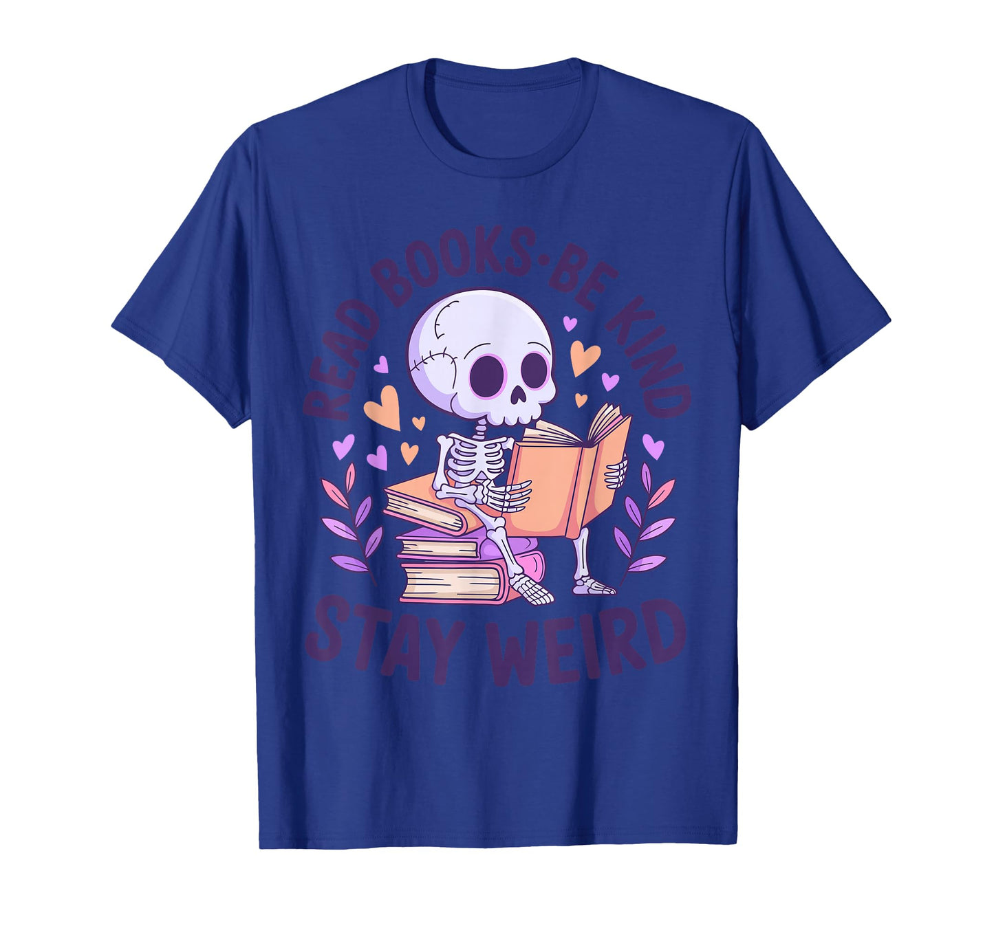 Funny Read Books Cute Skeleton T-Shirt