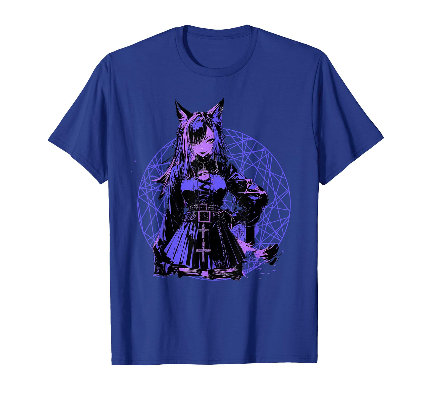Goth Grunge Demon Anime Furry Wolf Horror Alt Aesthetic T-Shirt