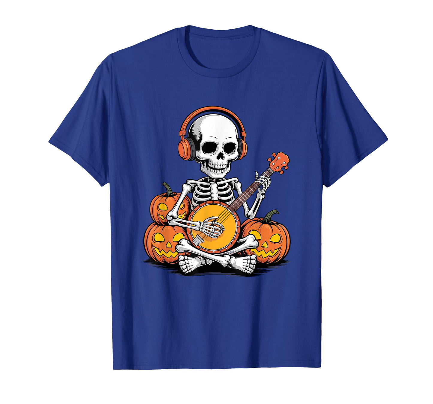 Halloween Skeleton Banjo Banjoist T-Shirt