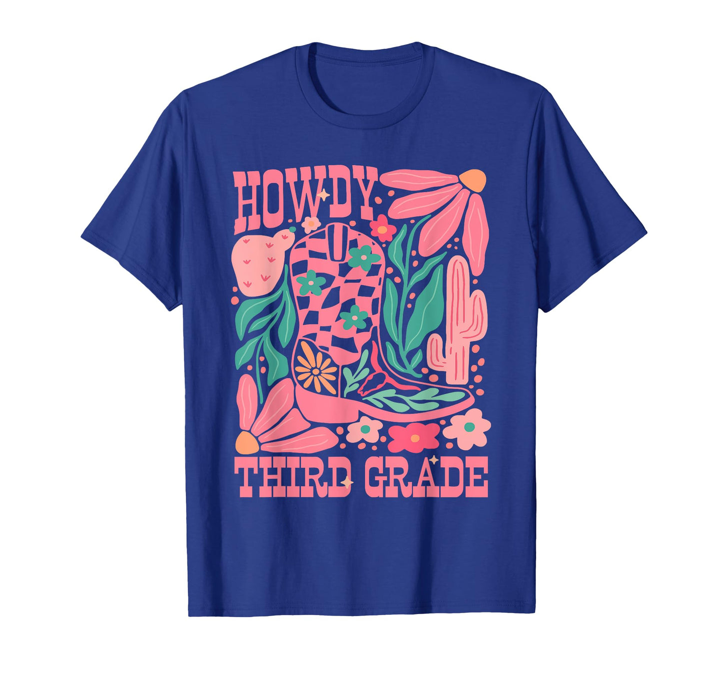 Western Howdy Third Grade Back To School 3rd Grade Teacher T-Shirt