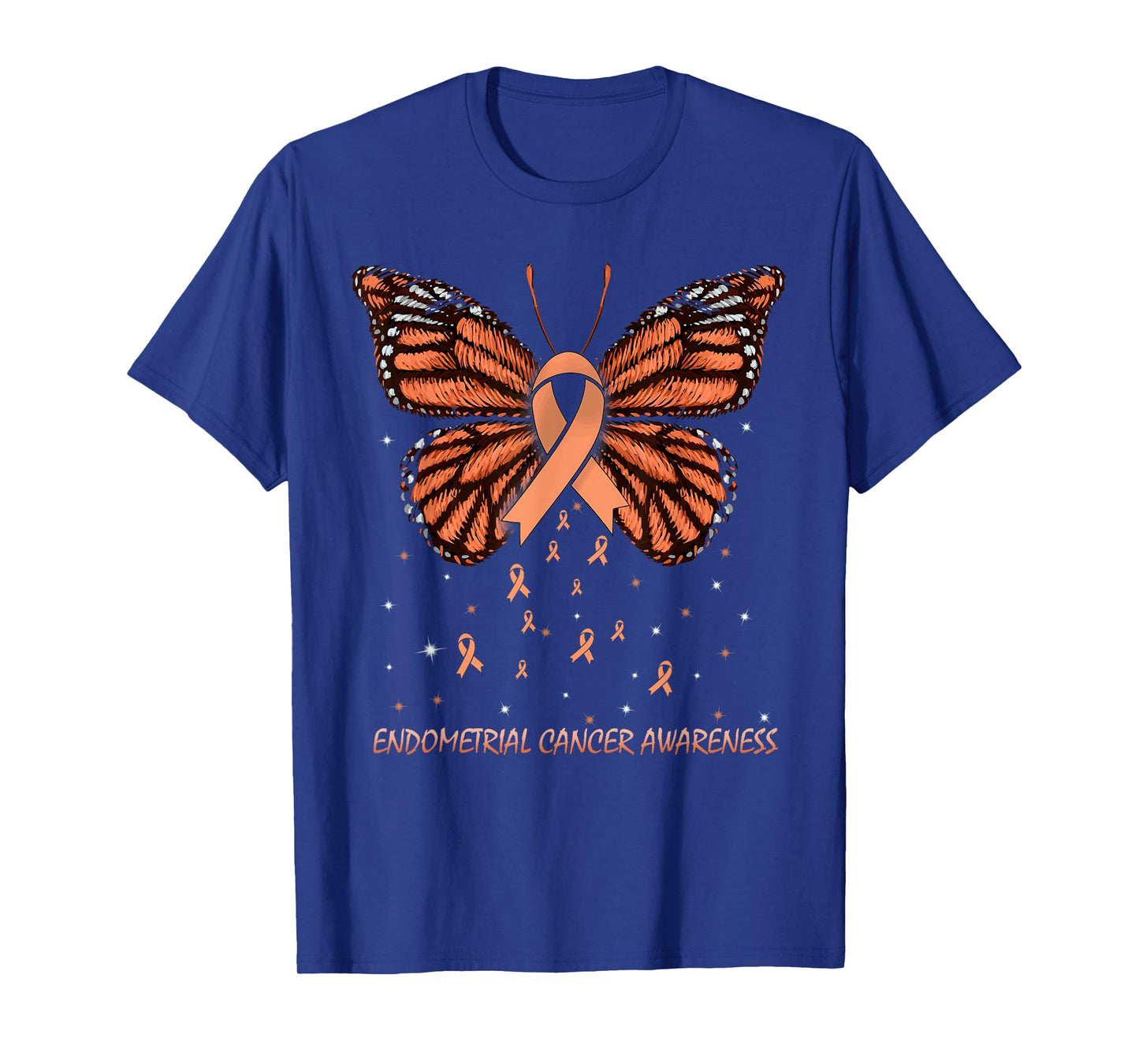 Endometrial Cancer Awareness Butterfly T-Shirt