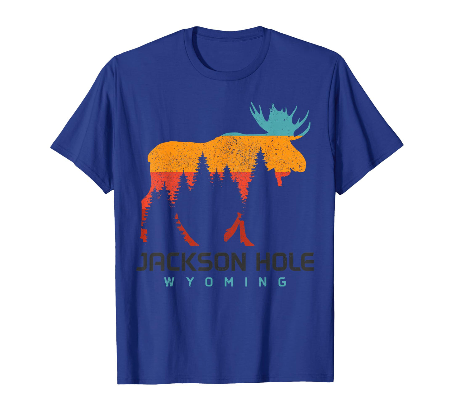 Jackson Hole Wyoming Vintage Moose Souvenir Pride Vintage T-Shirt