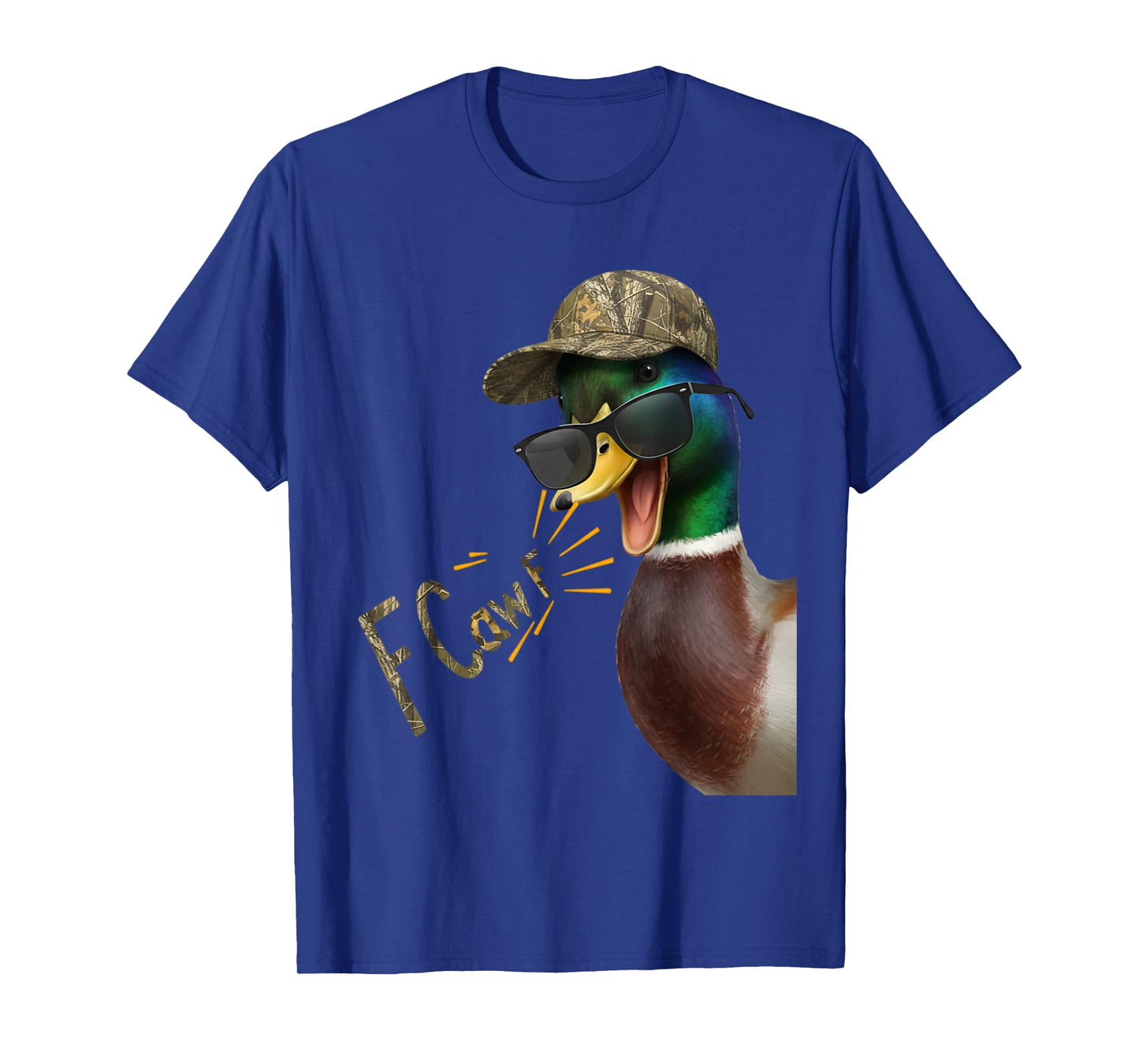 F Caw F Funny Mallard Duck Hunting Camo Duck Hunters T-Shirt